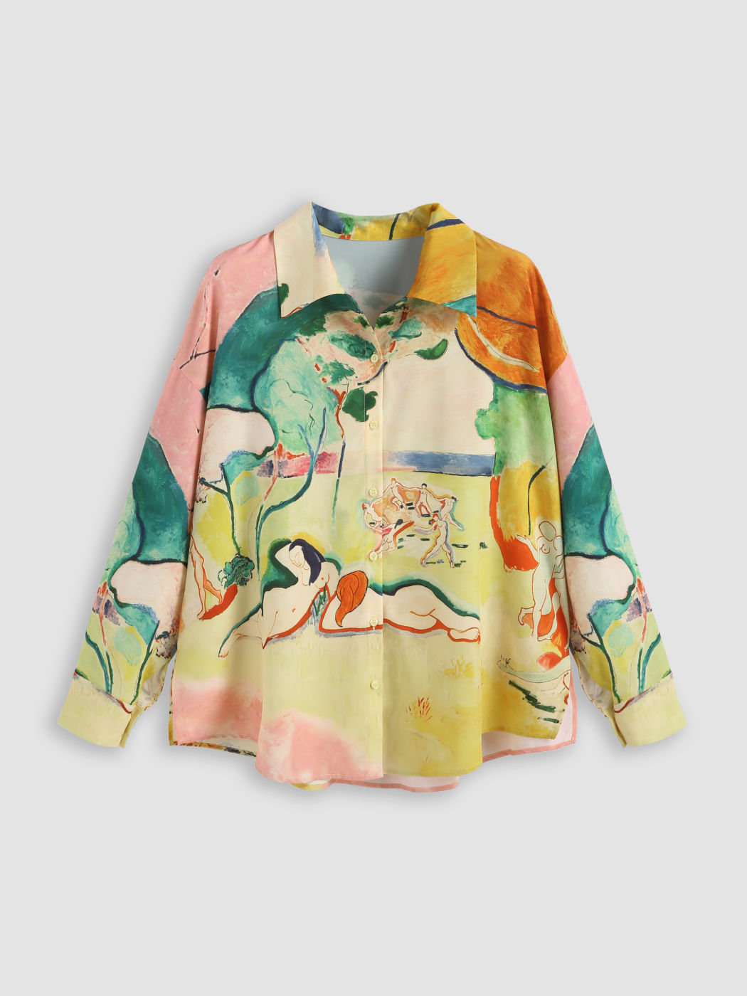 Allover-Print-Bluse Kurve & Plus
