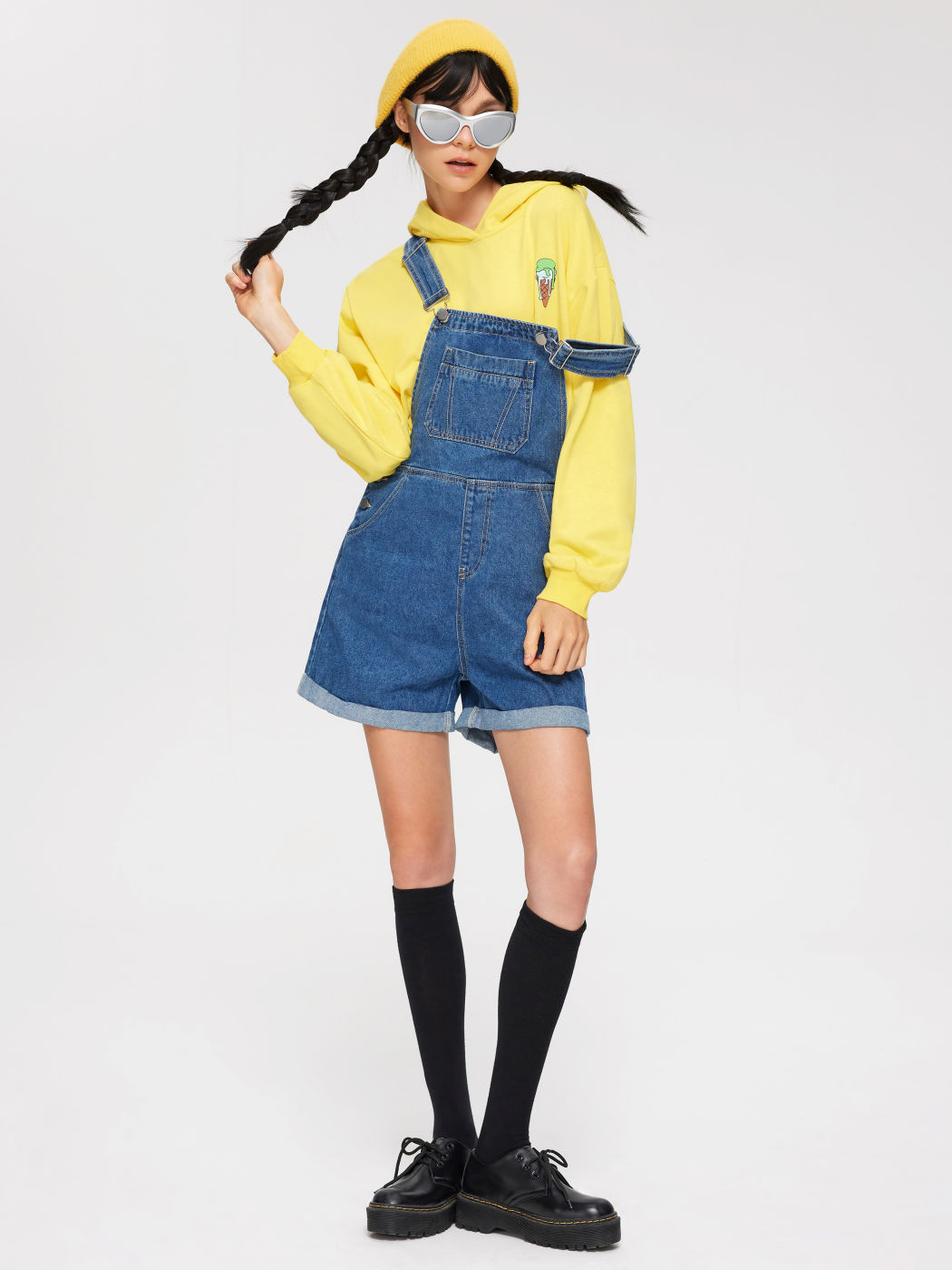 Denim Pocket Romper