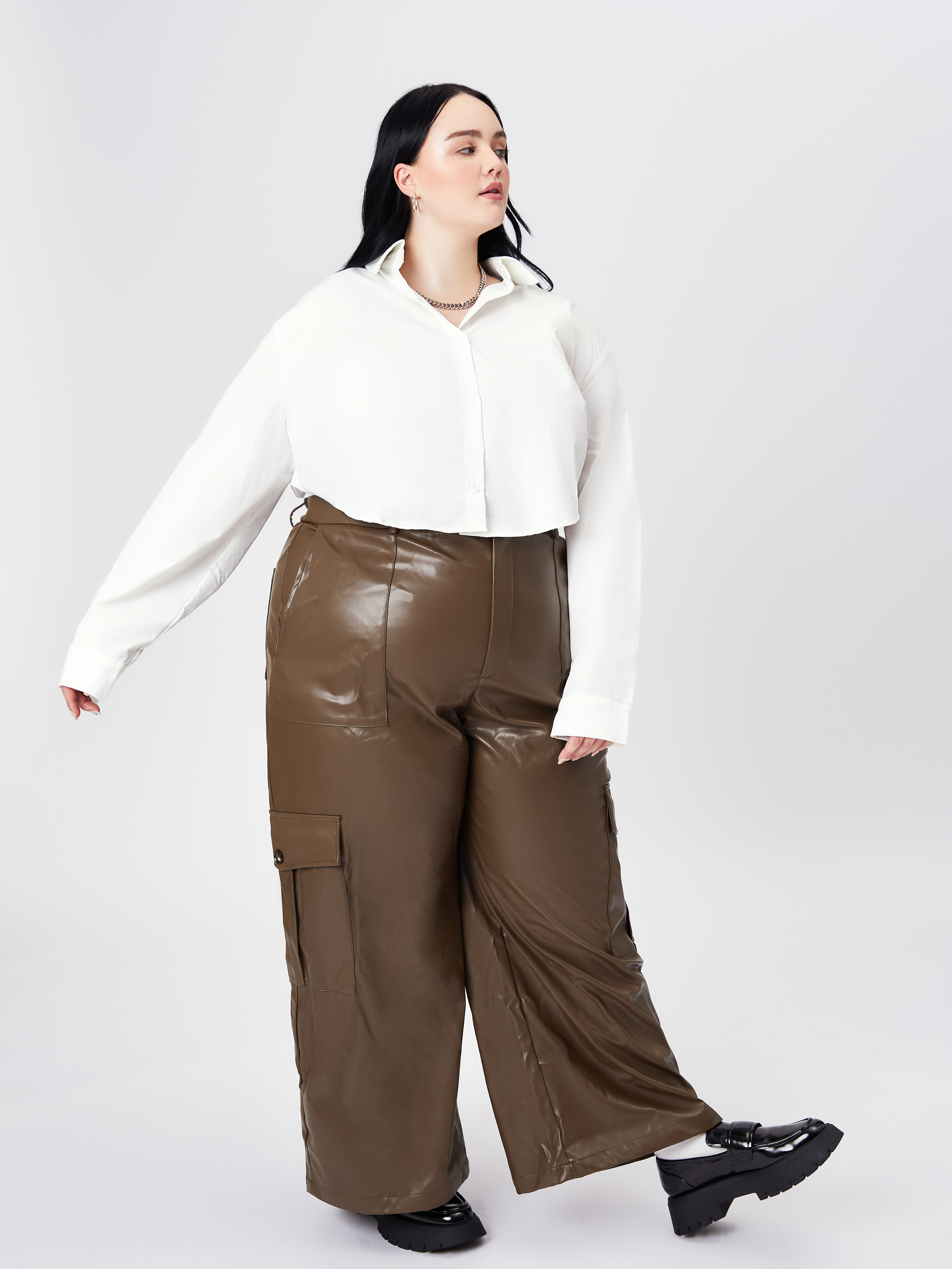 Plus Drawstring Faux Leather Pants – Sassi Frass Boutique