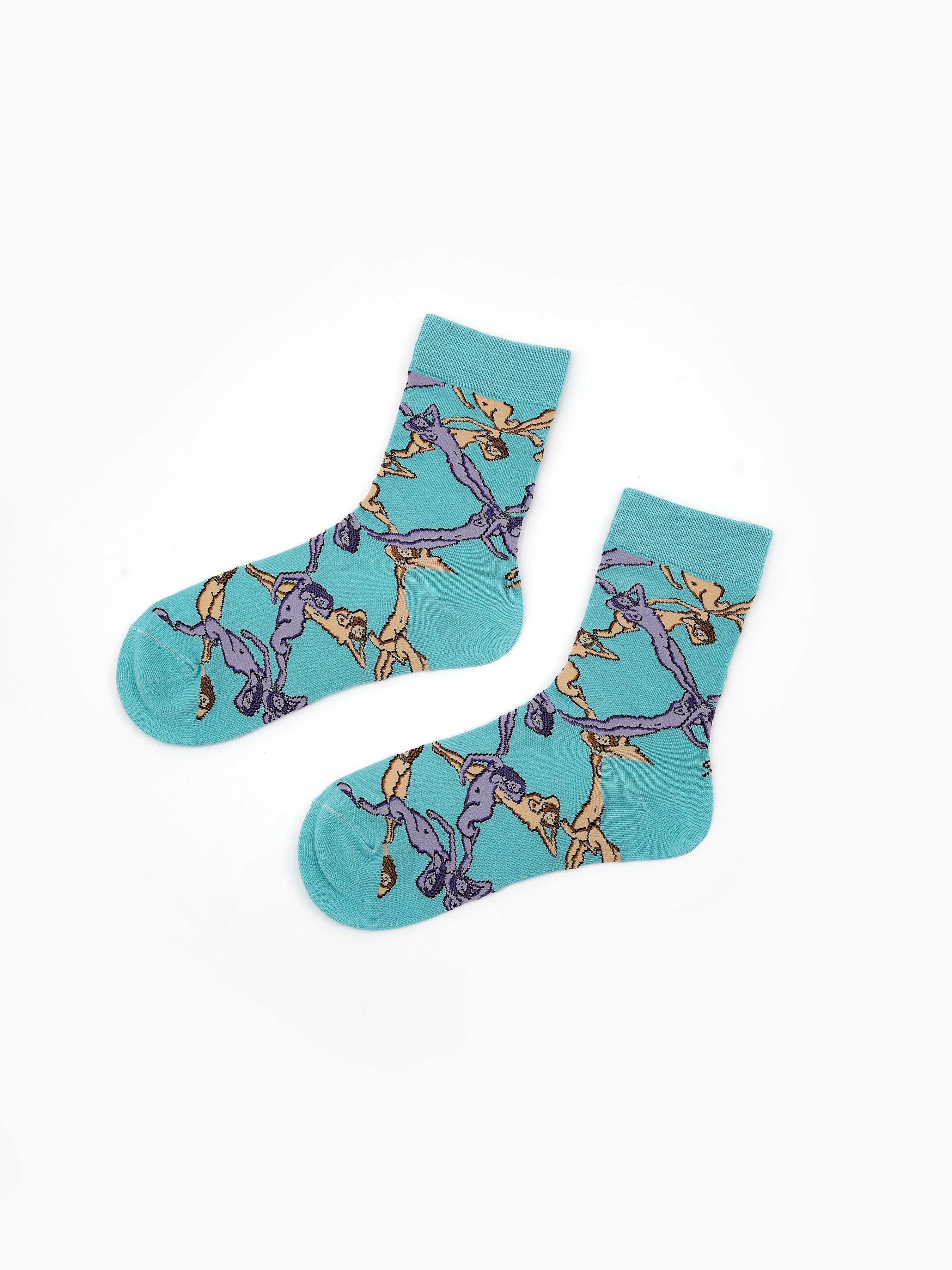 Graphic Crew Socks Cider