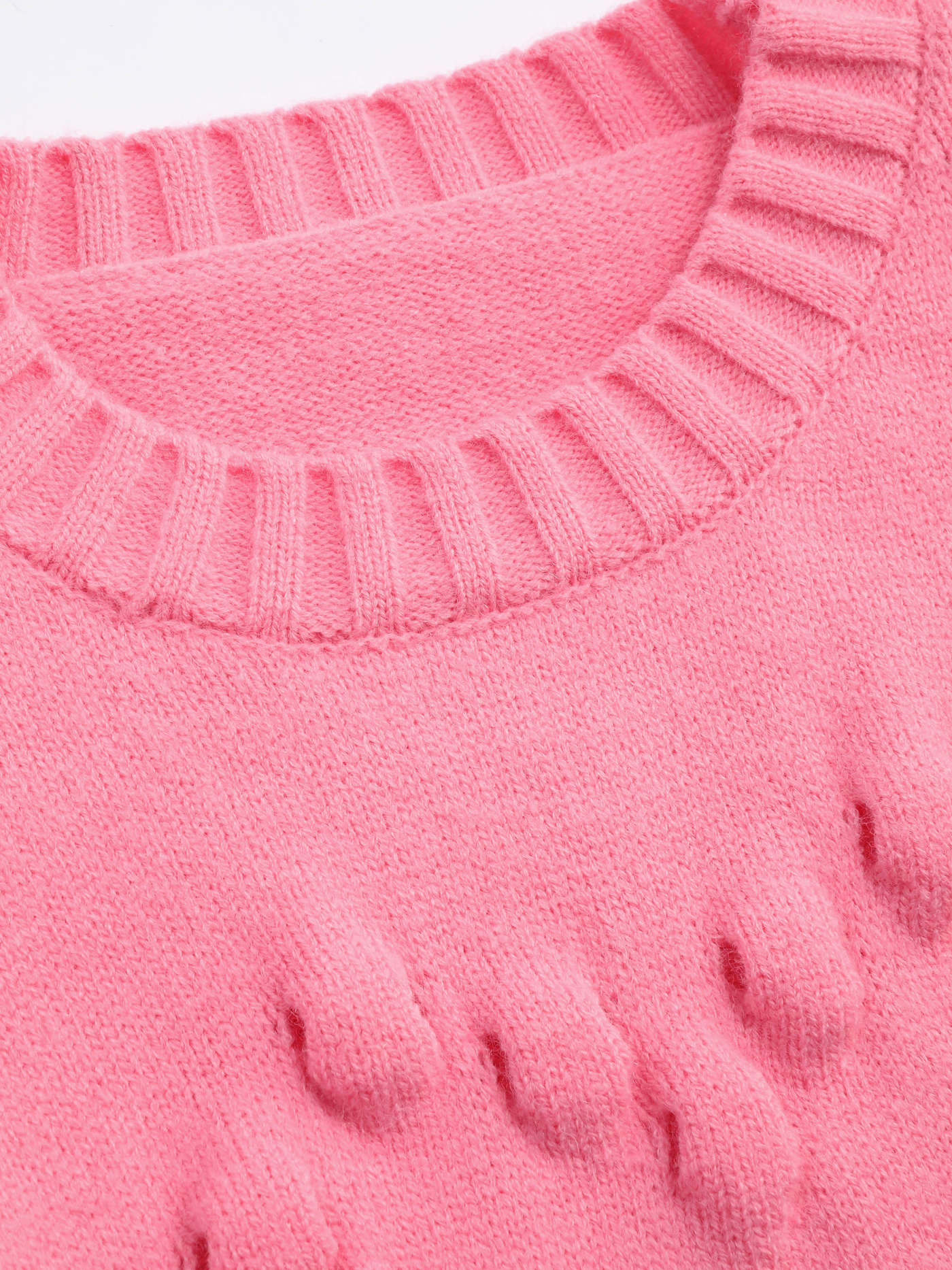 Heart Pattern Texture Sweater