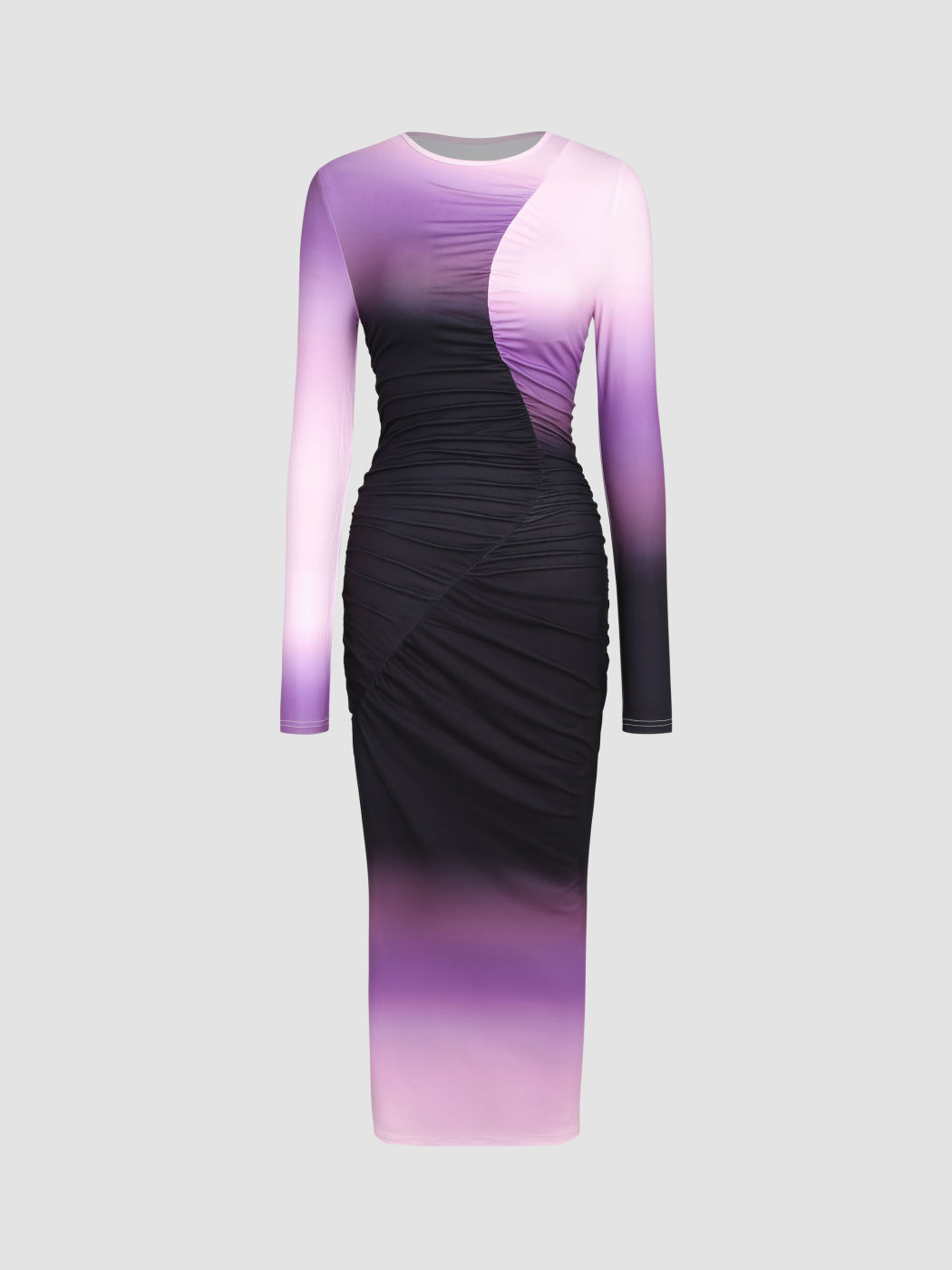 Changing Aura Ruched Midi Dress