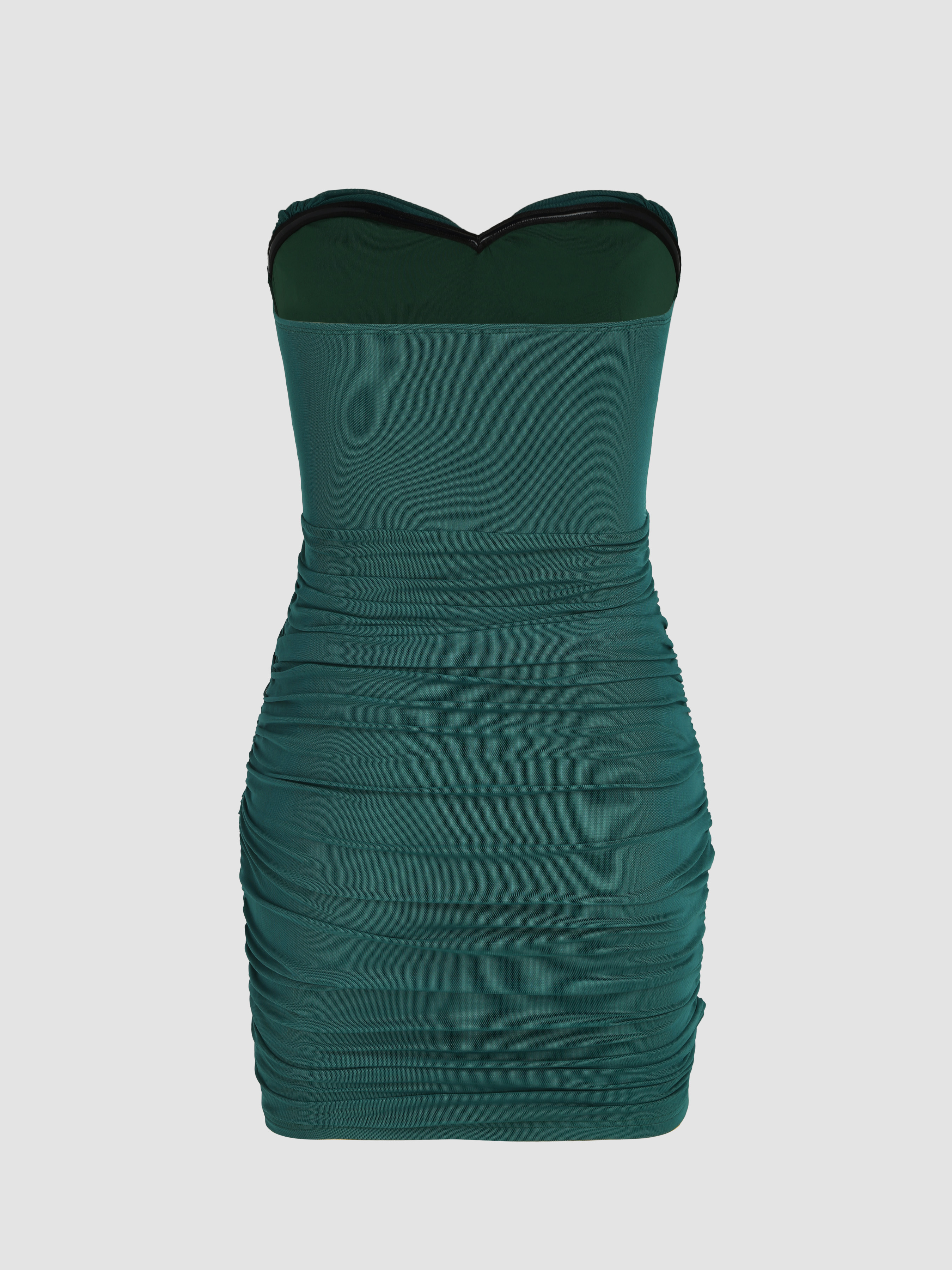 slim fit dress slacks Antoine Green Strapless Mini Dress - US 12 main image 0