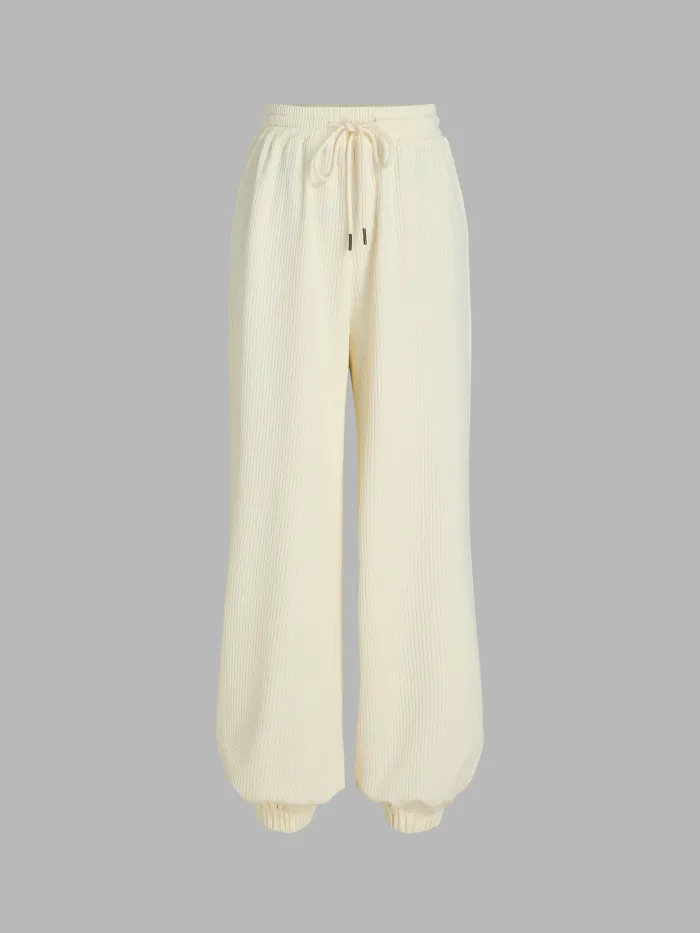 Hosen mit elastischem Bund und Reißverschluss