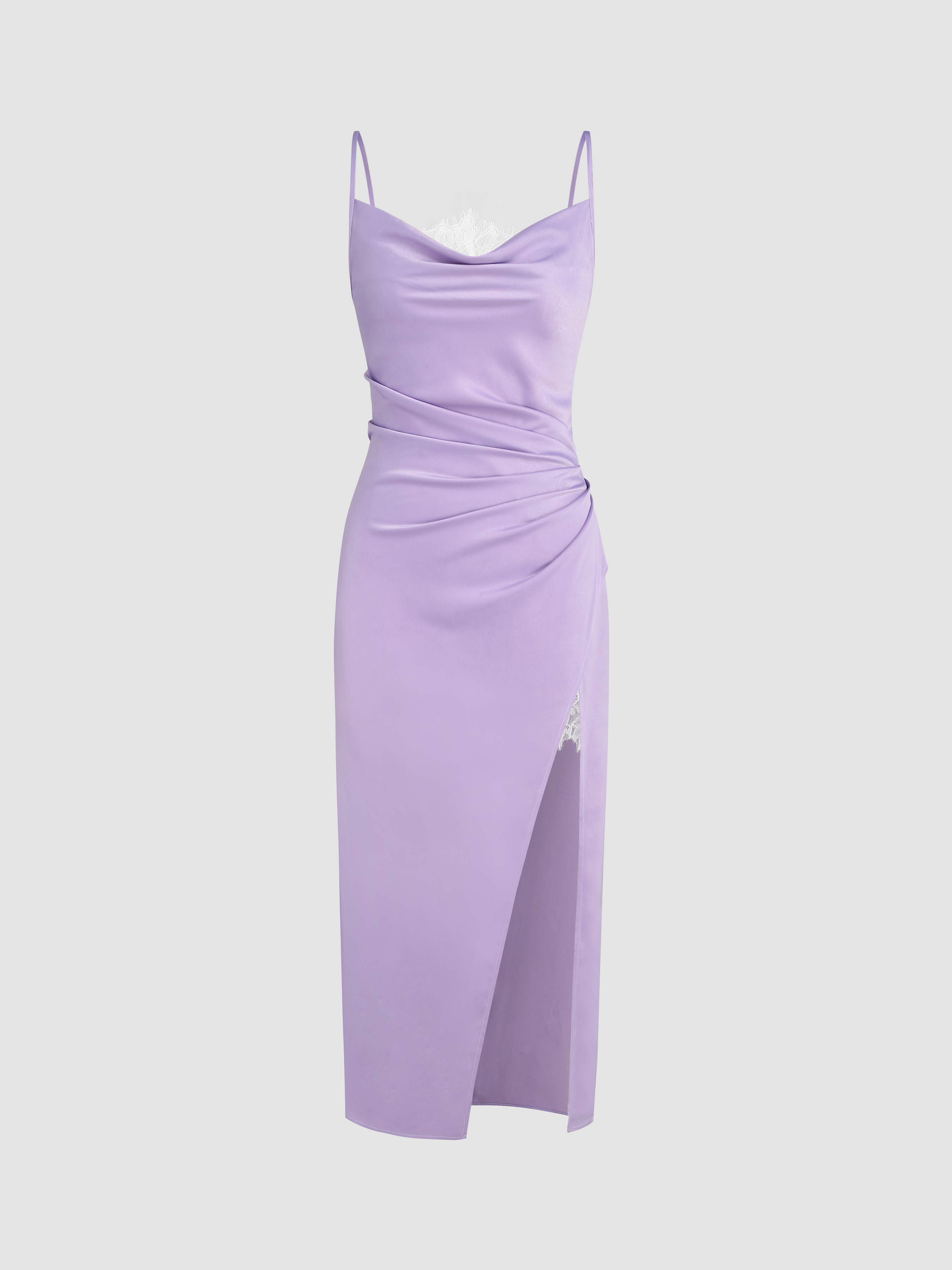 【新品】ハーリップトゥLace-Trimmed Satin Cami Dress cn52377032.jpg