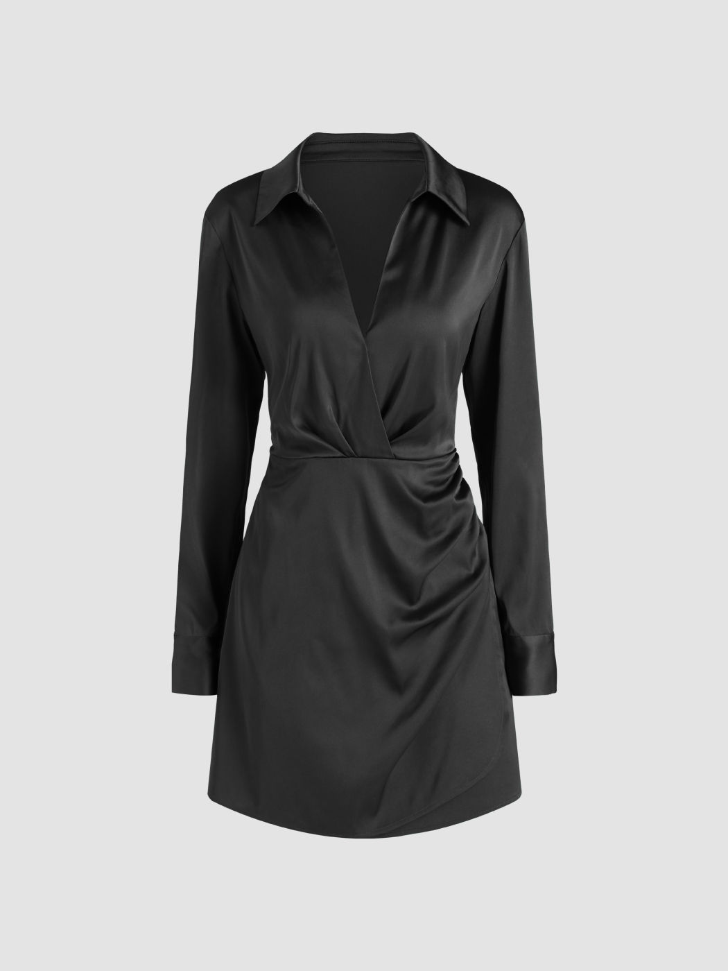 Dirty Martini Long Sleeve Shirt Mini Dress