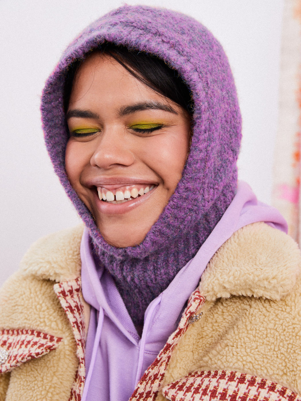 Solid gestrickte Balaclava-Mütze