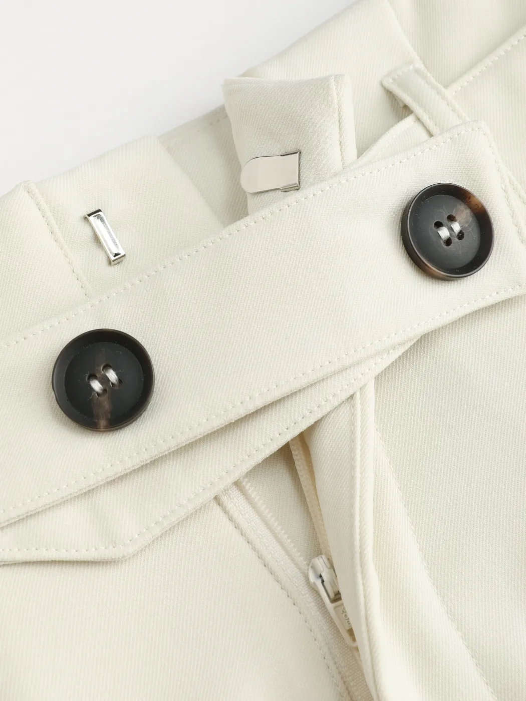  Pantalones Anchos de Cintura Baja Sólidos con Cinturón