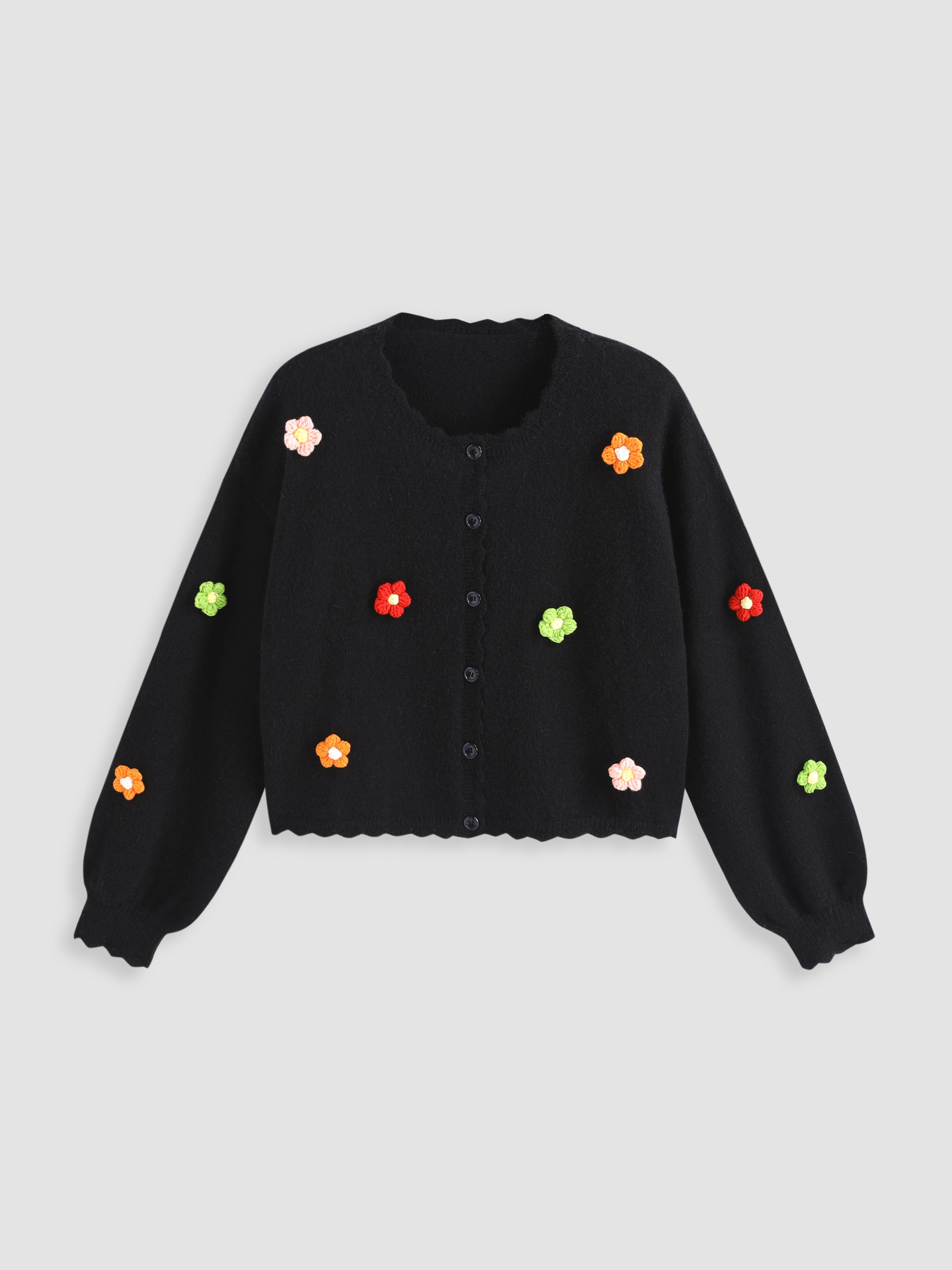 3d Floral Knitted Cardigan main image 0