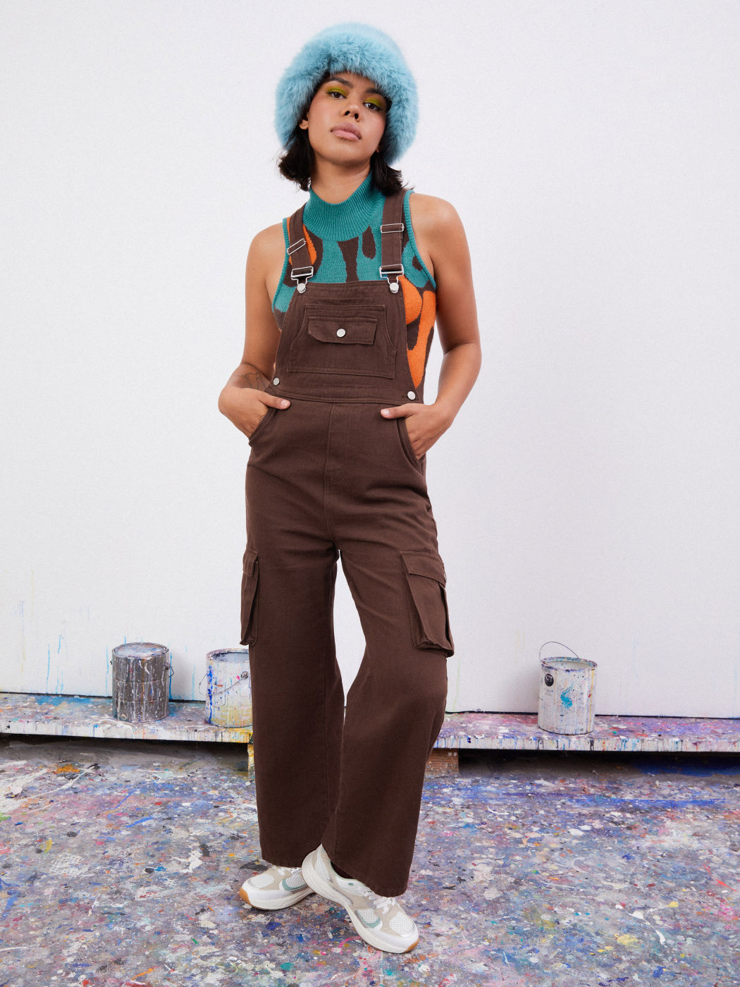  Schnallen-Seitentasche Overall