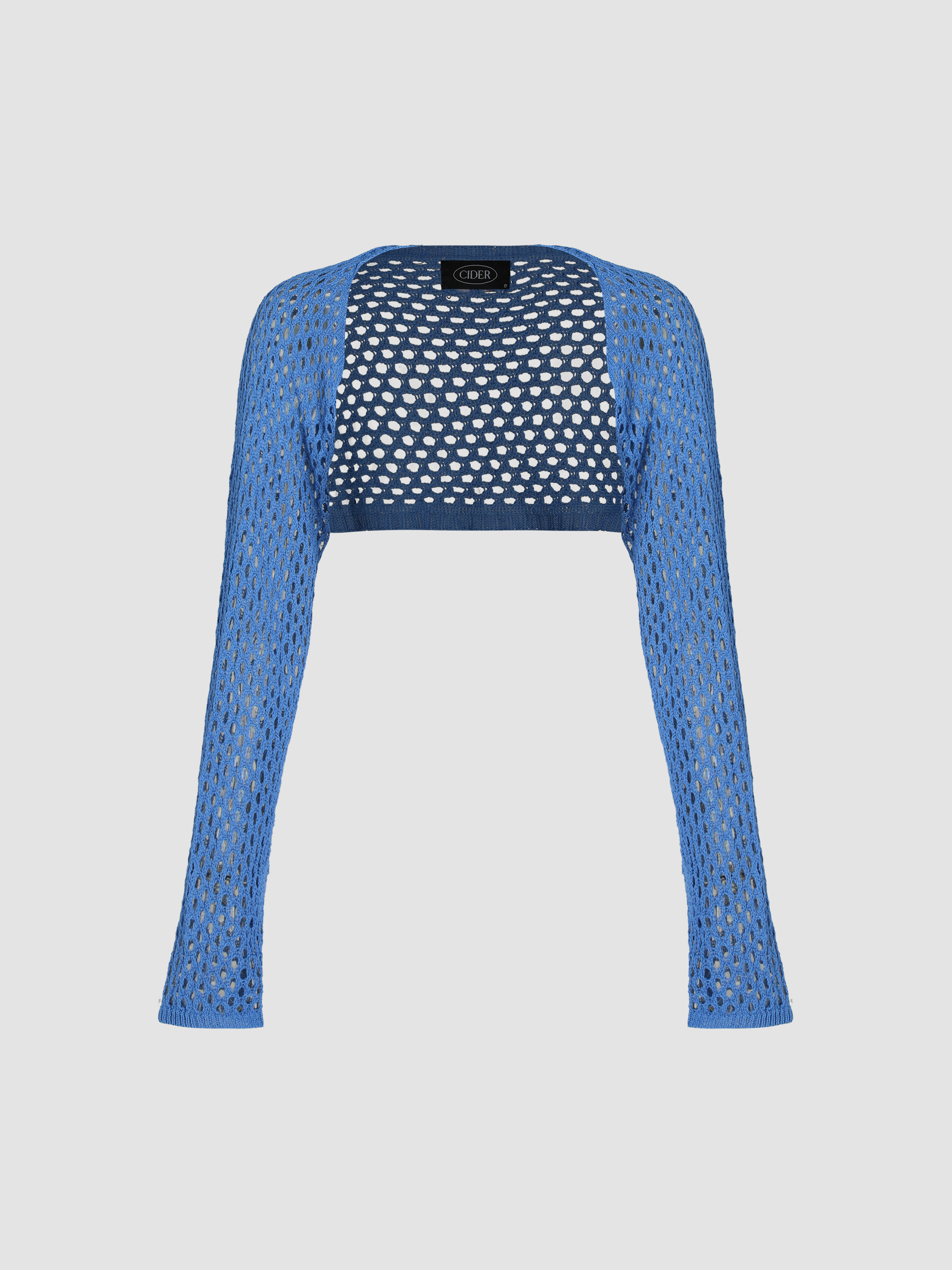 GETADME Hipster Long-sleeved Hollow Out Knitted Sexy Backless Tight Fitting Midnight Club Mini Dress Y2k Sheer Cocktail Clothes Women main image 0