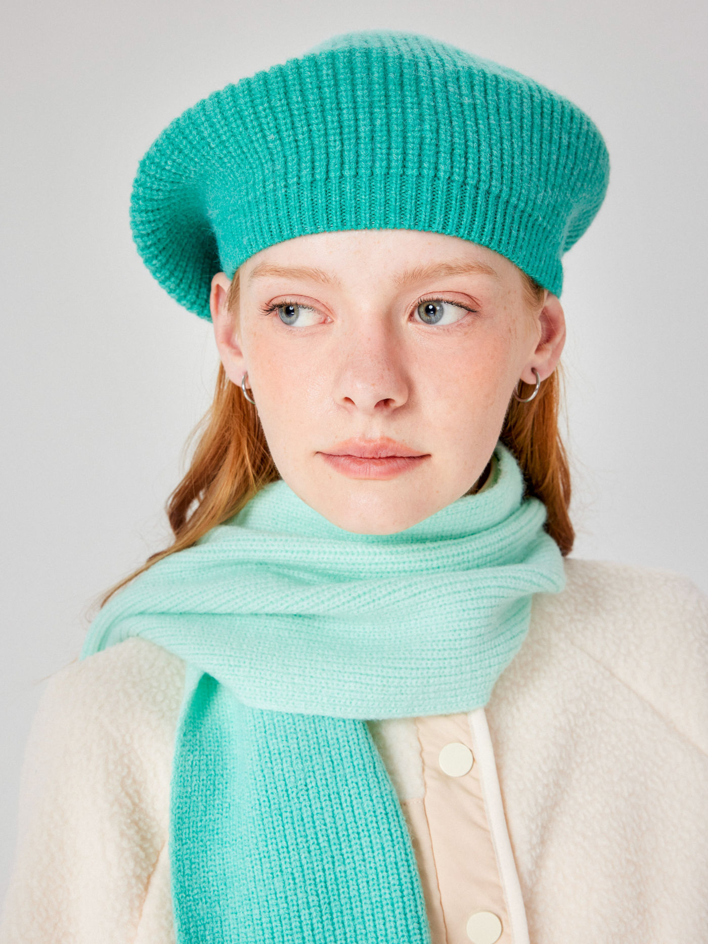 Solid Knit Beret Hat