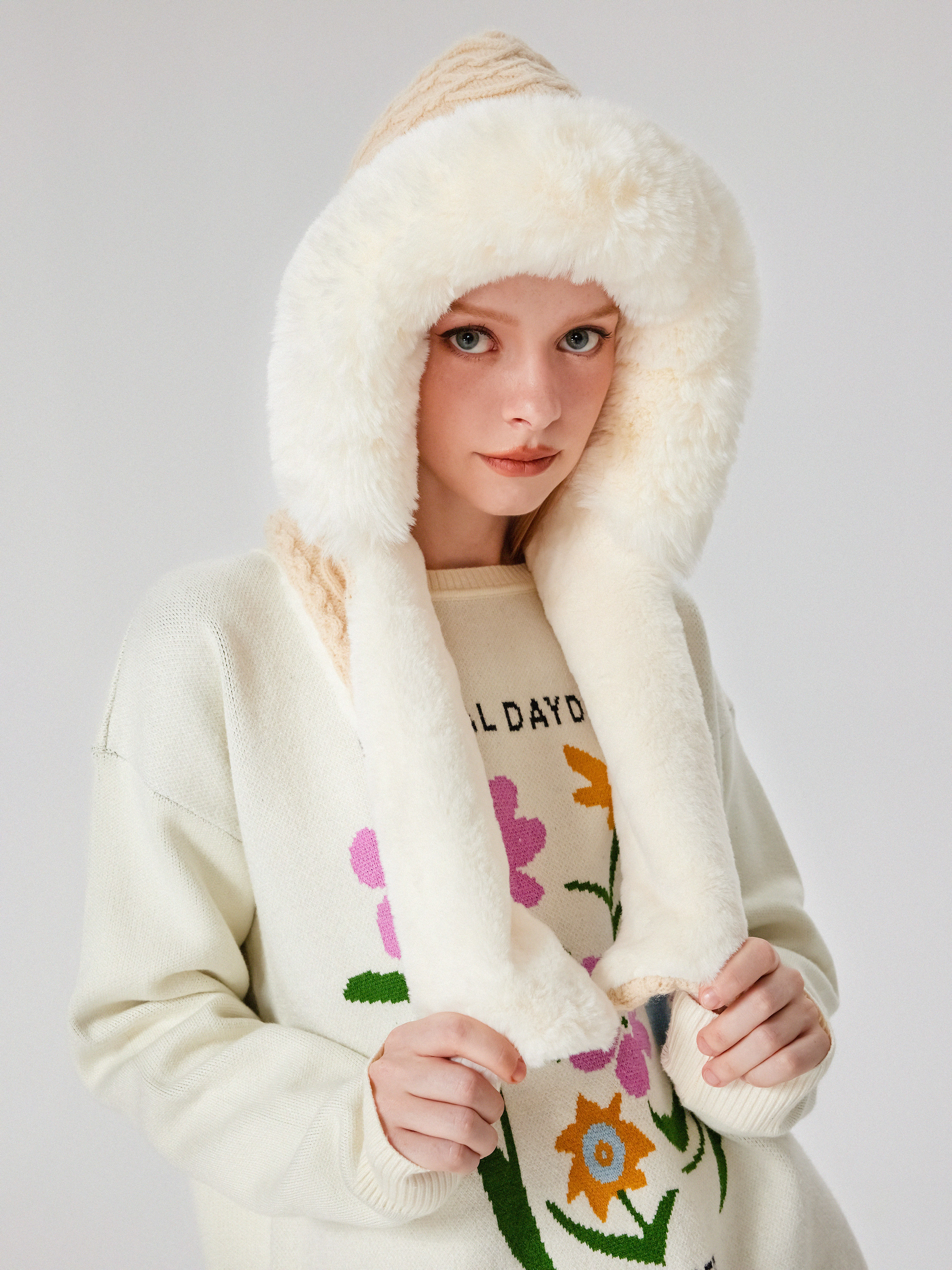 Faux Fur Fuzzy Hat Cider