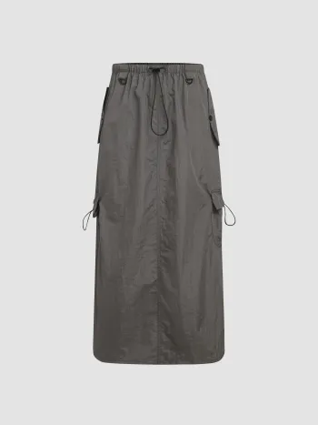 Jupe Cargo Parachute Taille Haute Unie