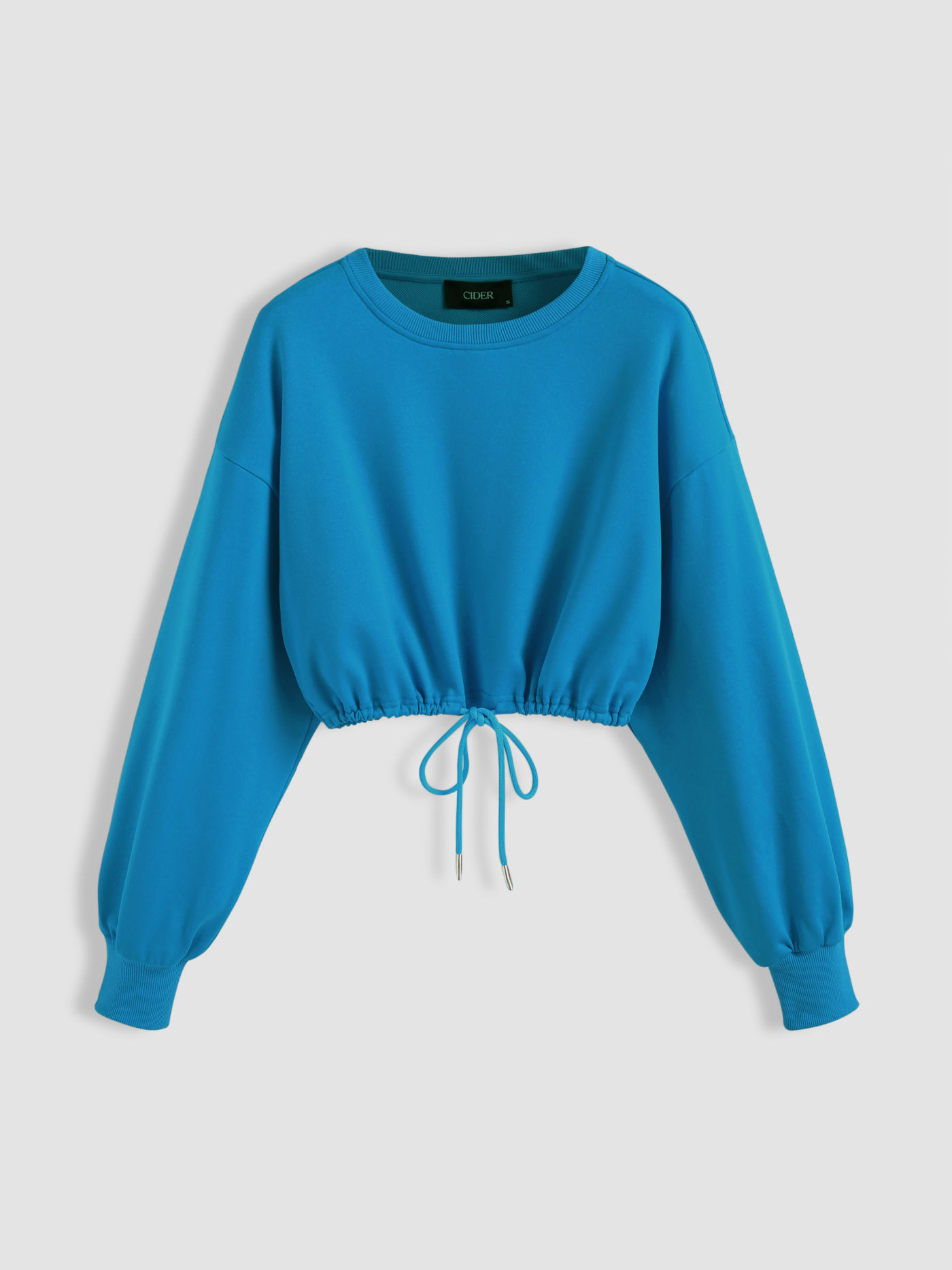 Sweatshirt court à taille élastique