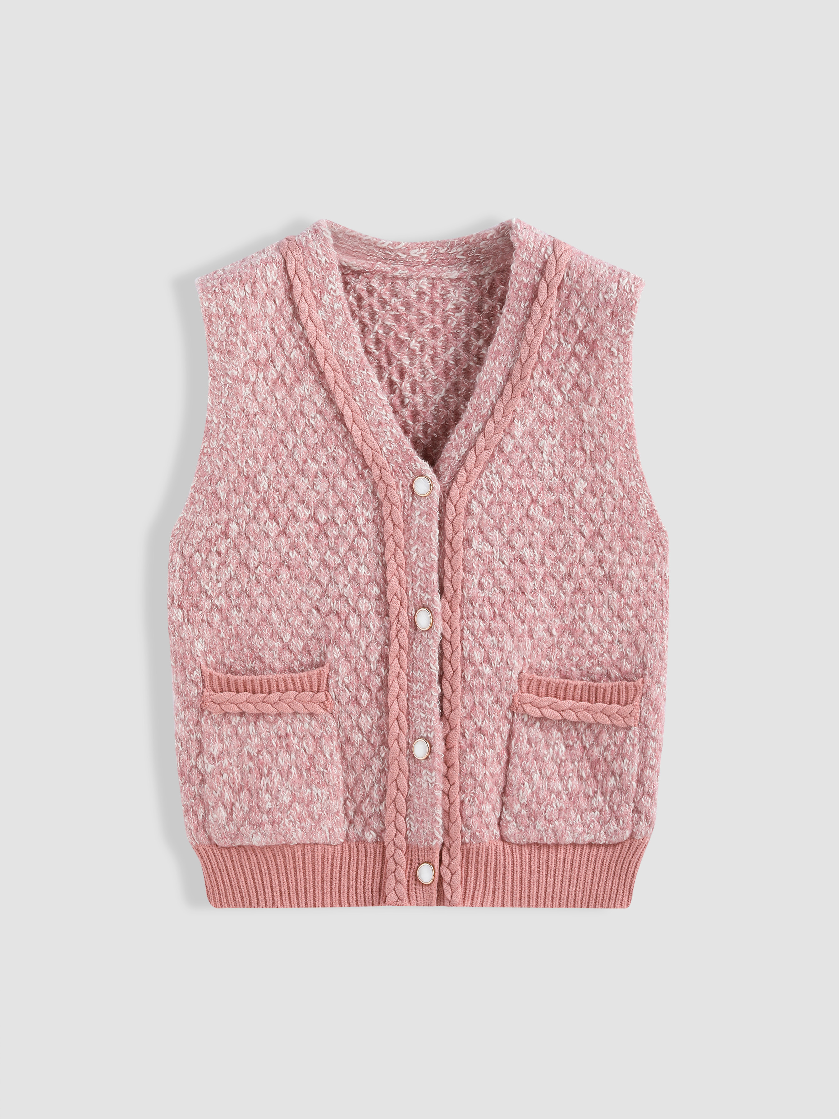 Cotton Waist Defining Drawstring Pocket Vest main image 0