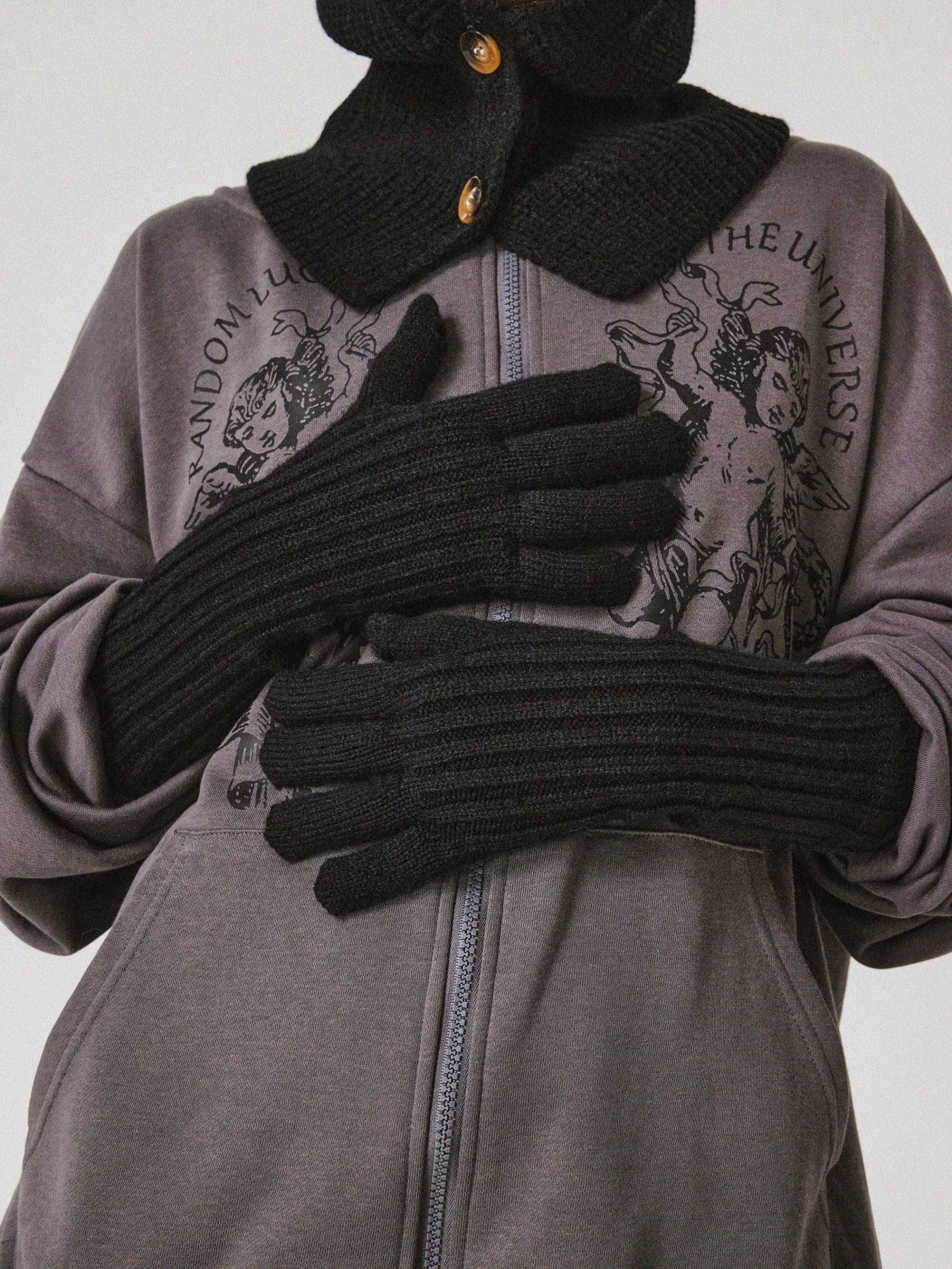 Solid Knitted Gloves
