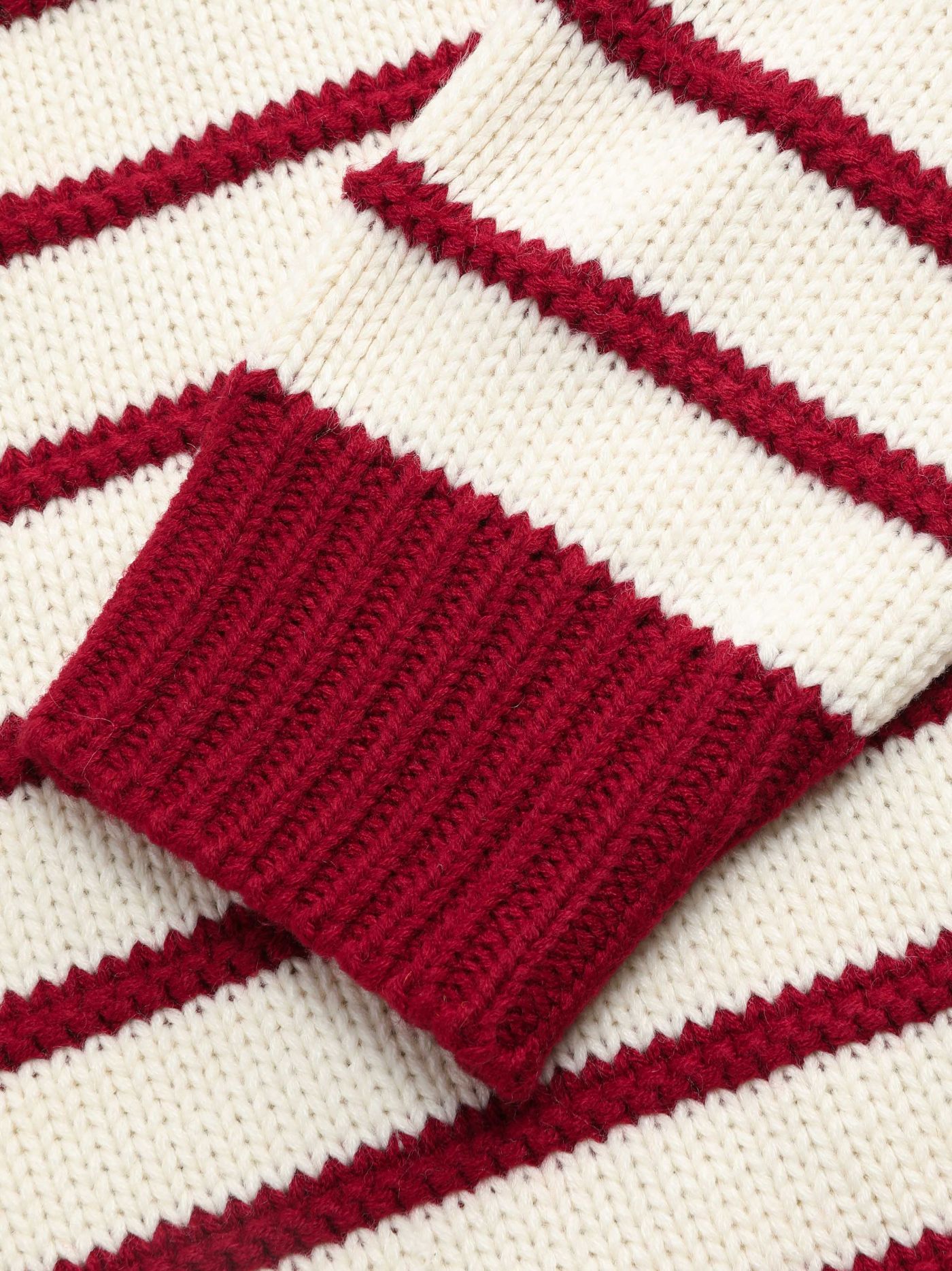 Pull à rayures en maille Polo