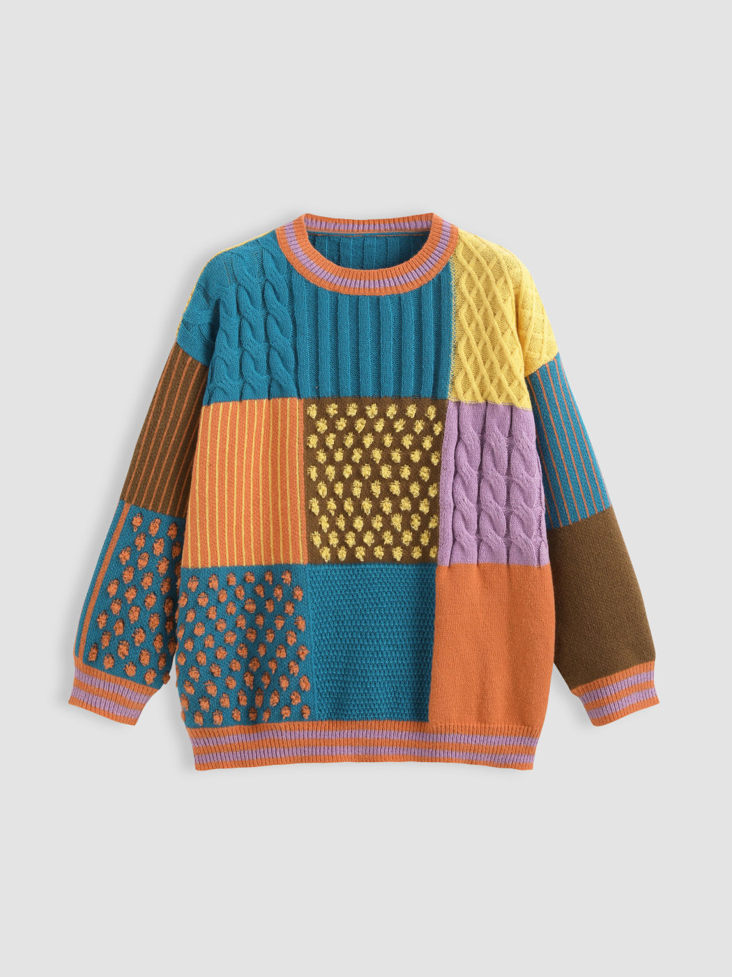 Patchwork Sweater Kurve & Plus