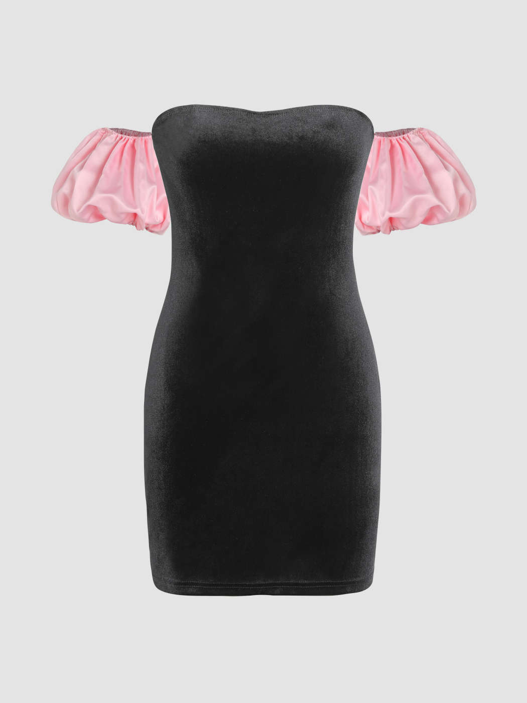 strapless open back dress VELVET GLOVE DRESS – Andreeaa
