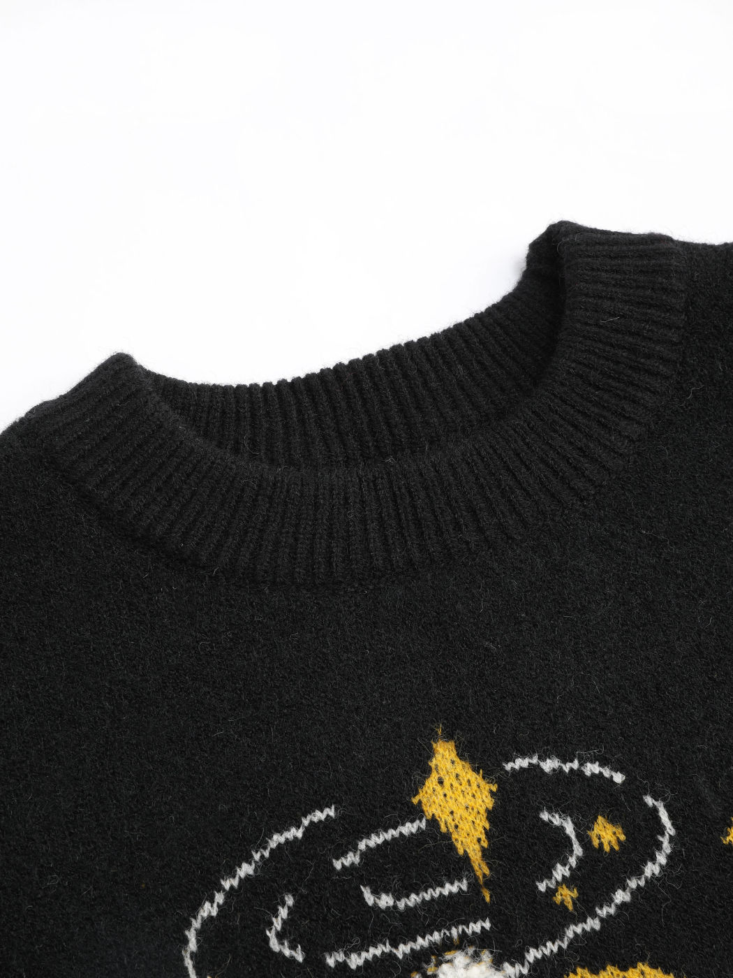 Duck Pattern Oversized Sweater Cider