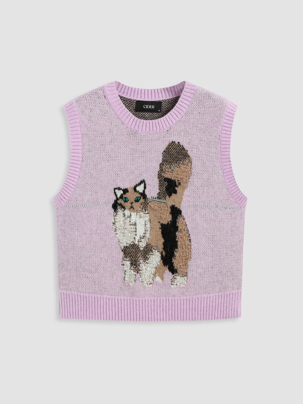 Katzenmuster Strickweste