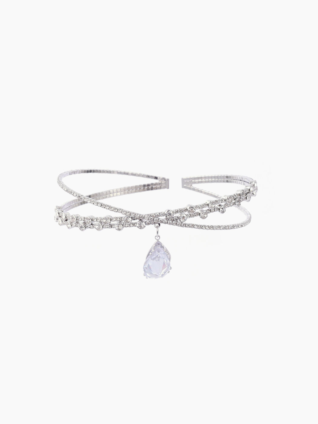 Gemstone Rhinestone Layered Necklace