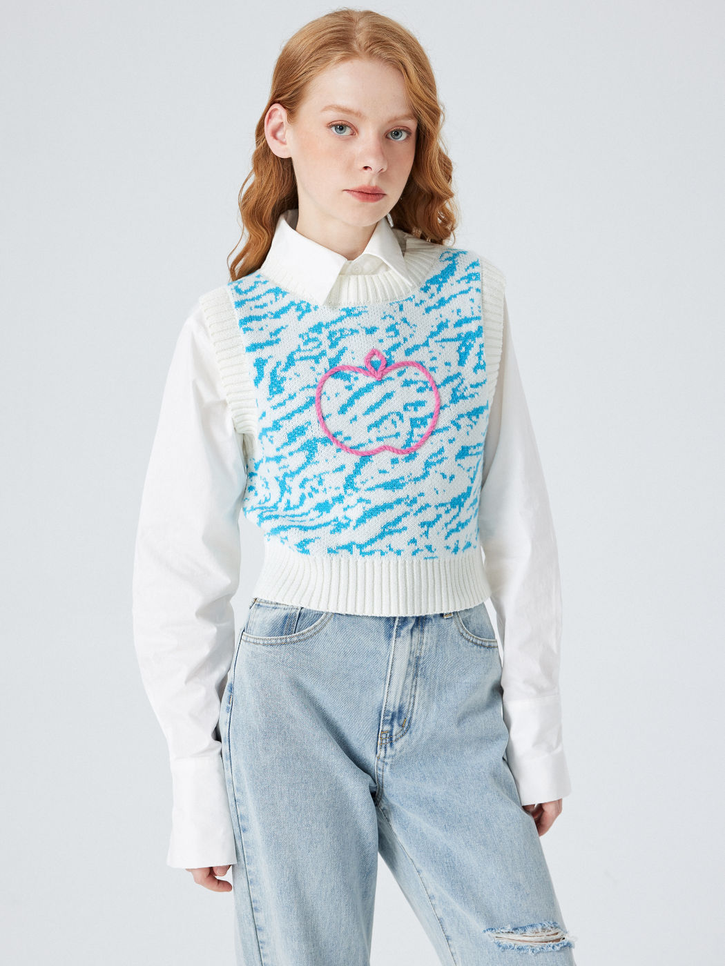 Apple Crochet Knitted Vest