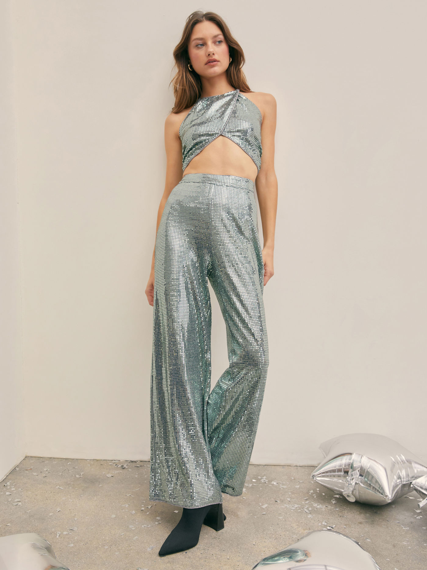  Disco Diva Metallic Hosen