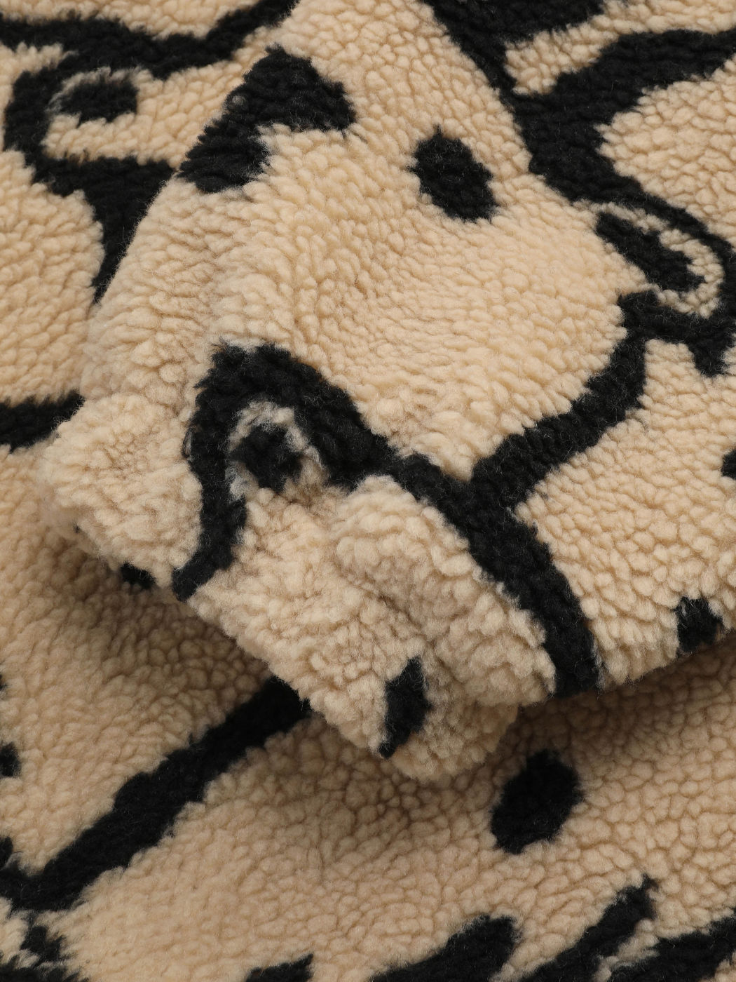 All Over Print Faux Fur Jacket Curve & Plus