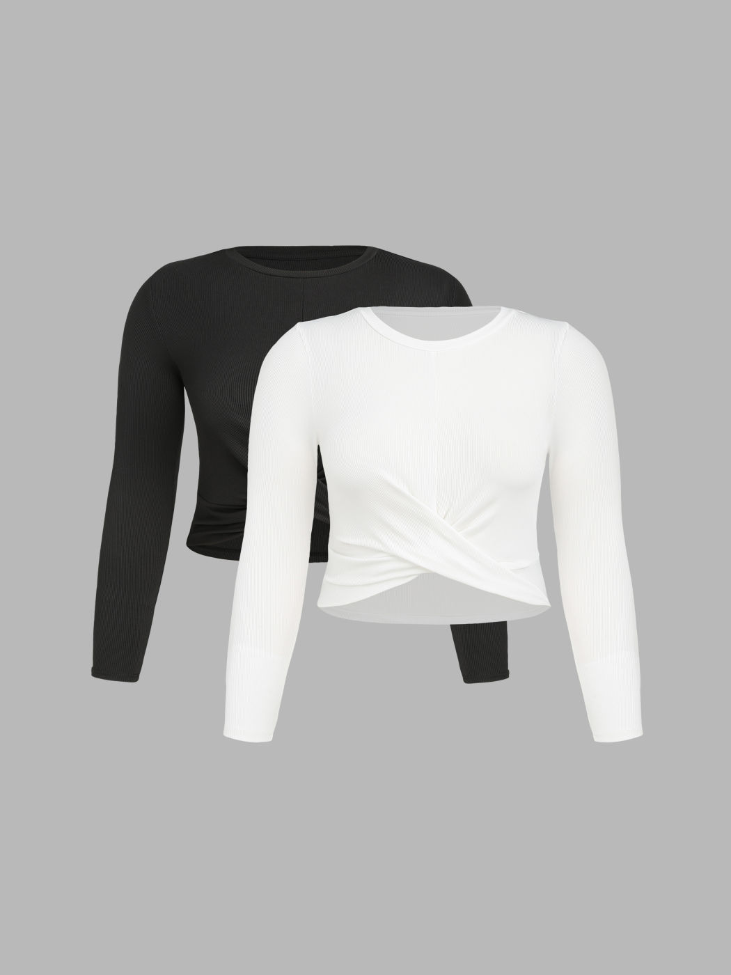Crop-Top aus einfarbigem Jersey Kurve & Plus