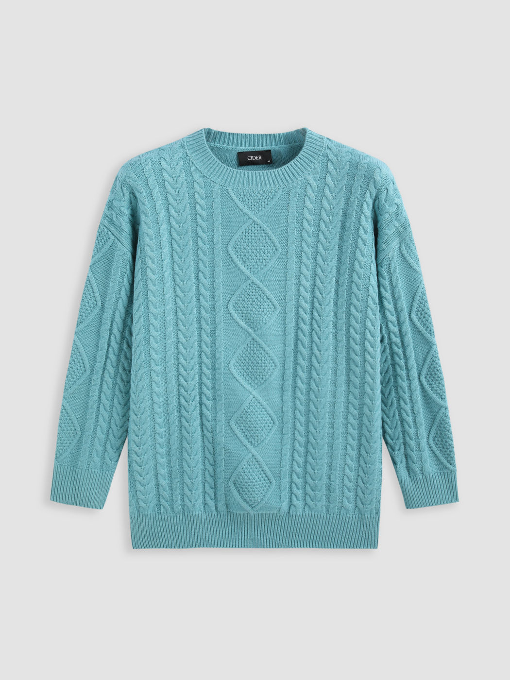 Unisex Blue Harvest Zopfmuster Pullover