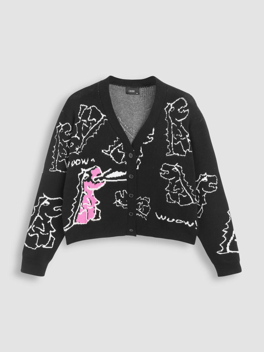 Dinosaur Pattern Cardigan Curve & Plus
