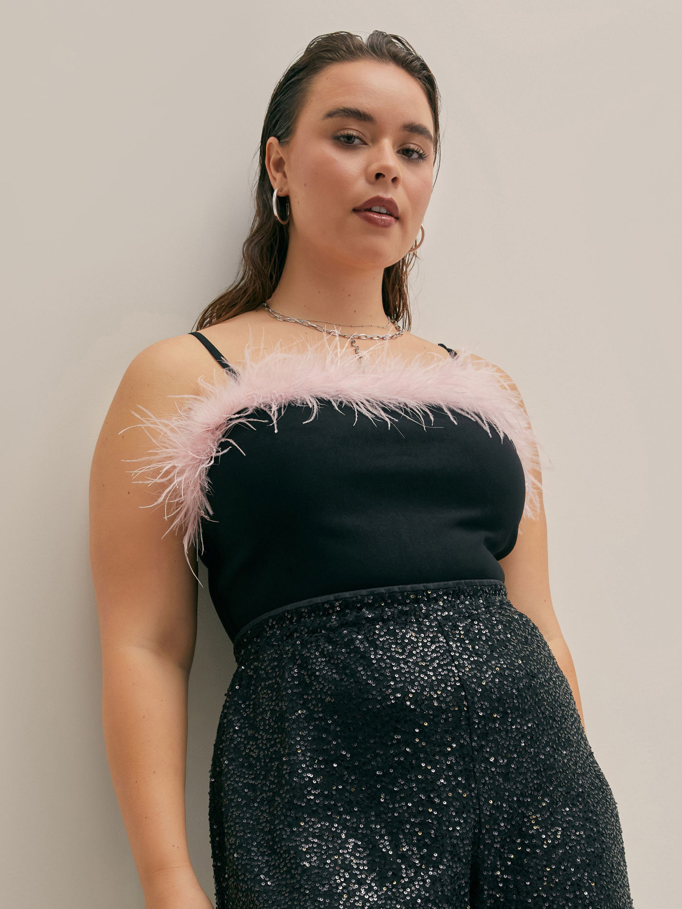 Fluffy Tank Top Curve & Plus