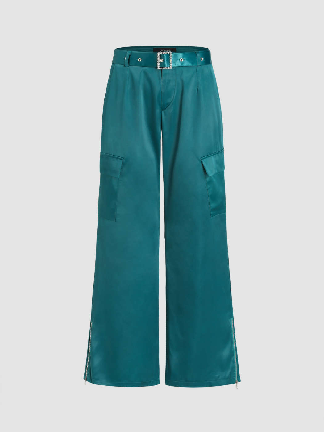 Got to Cargo Belted Satin Pants