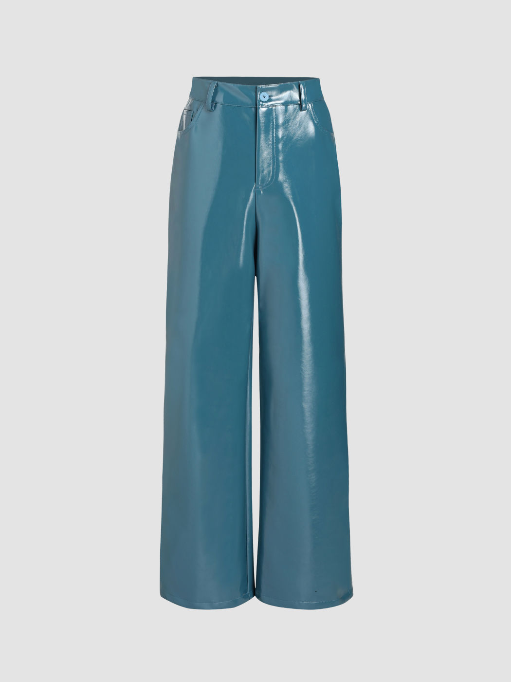 Hose aus festem PU mit weitem Bein