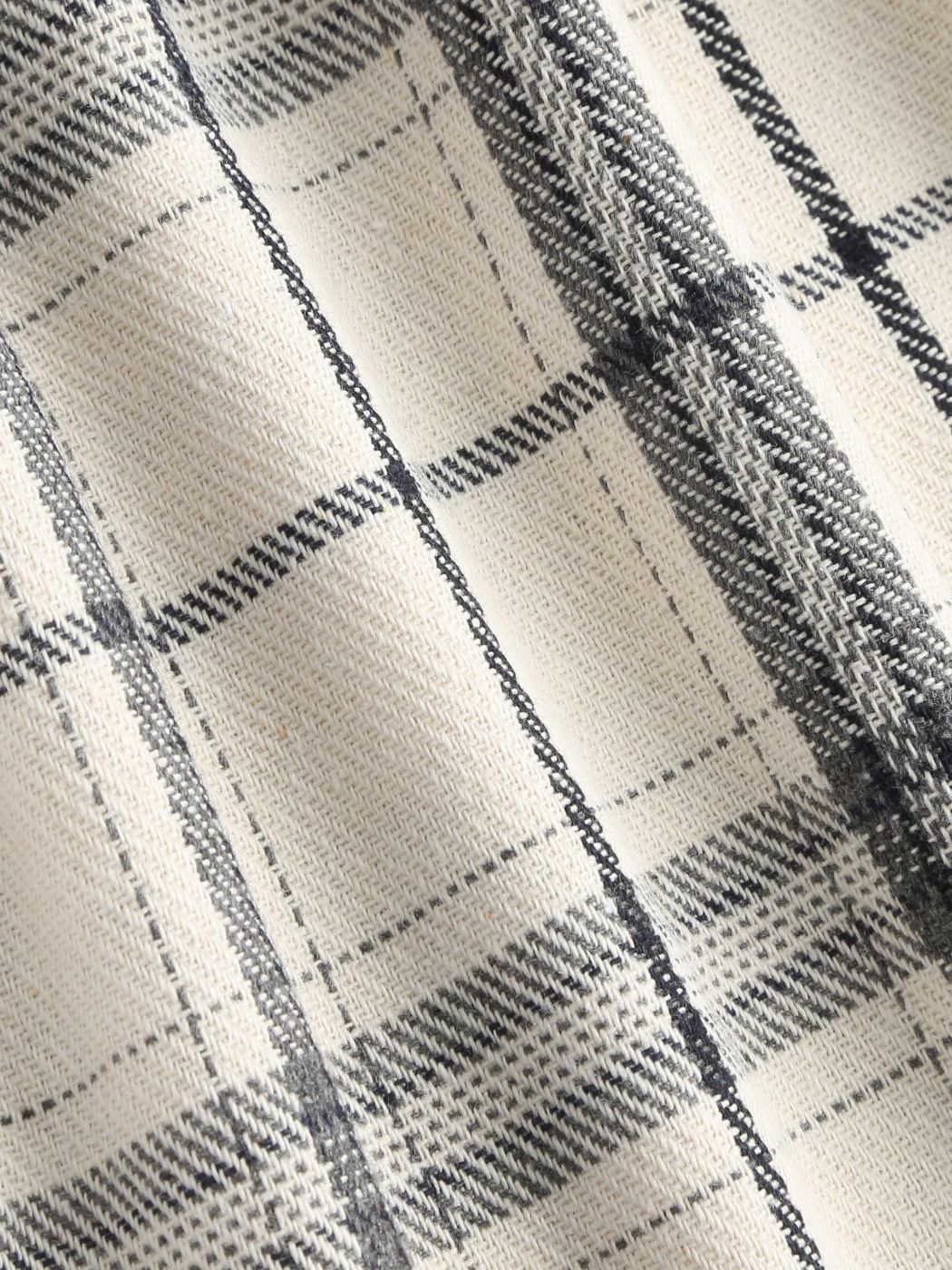Gingham Cotton Trousers