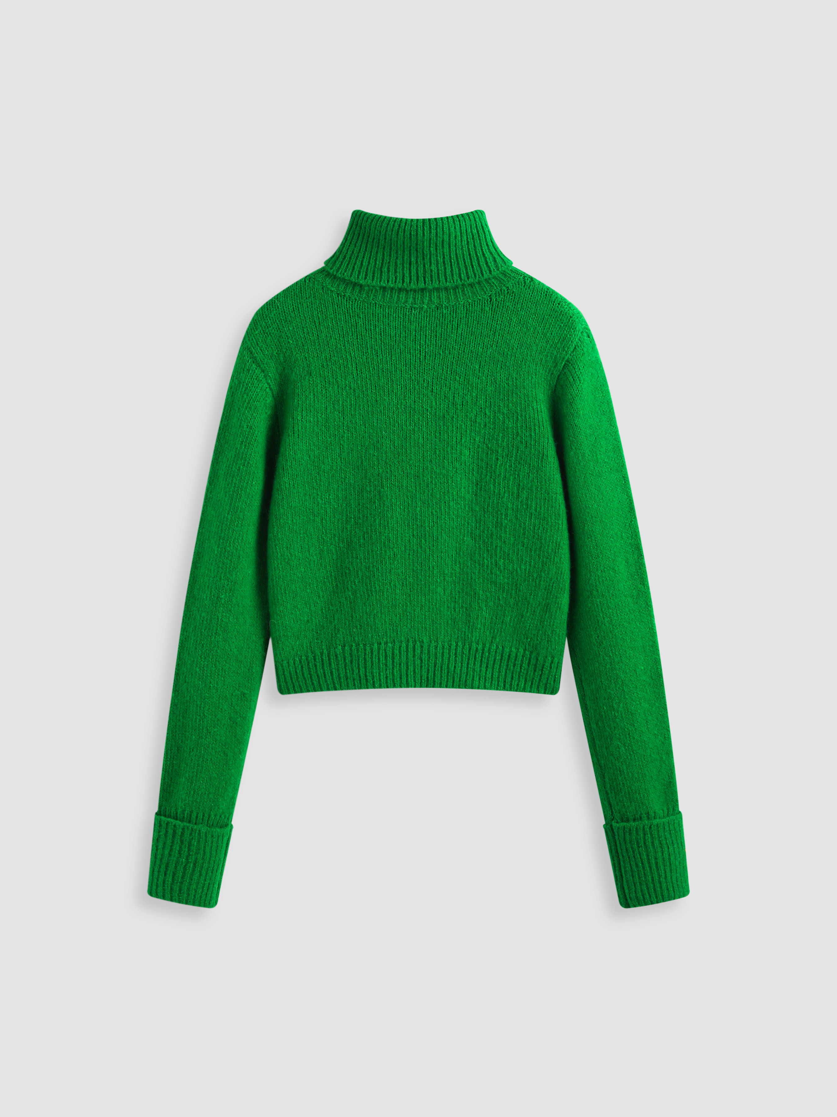 Christmas Solid Turtleneck Oversized Sweater For School Daily Casual