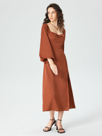 Cowboy Graduation Dress Grad Dresses Western Outfits Woven Solid Ruched ...