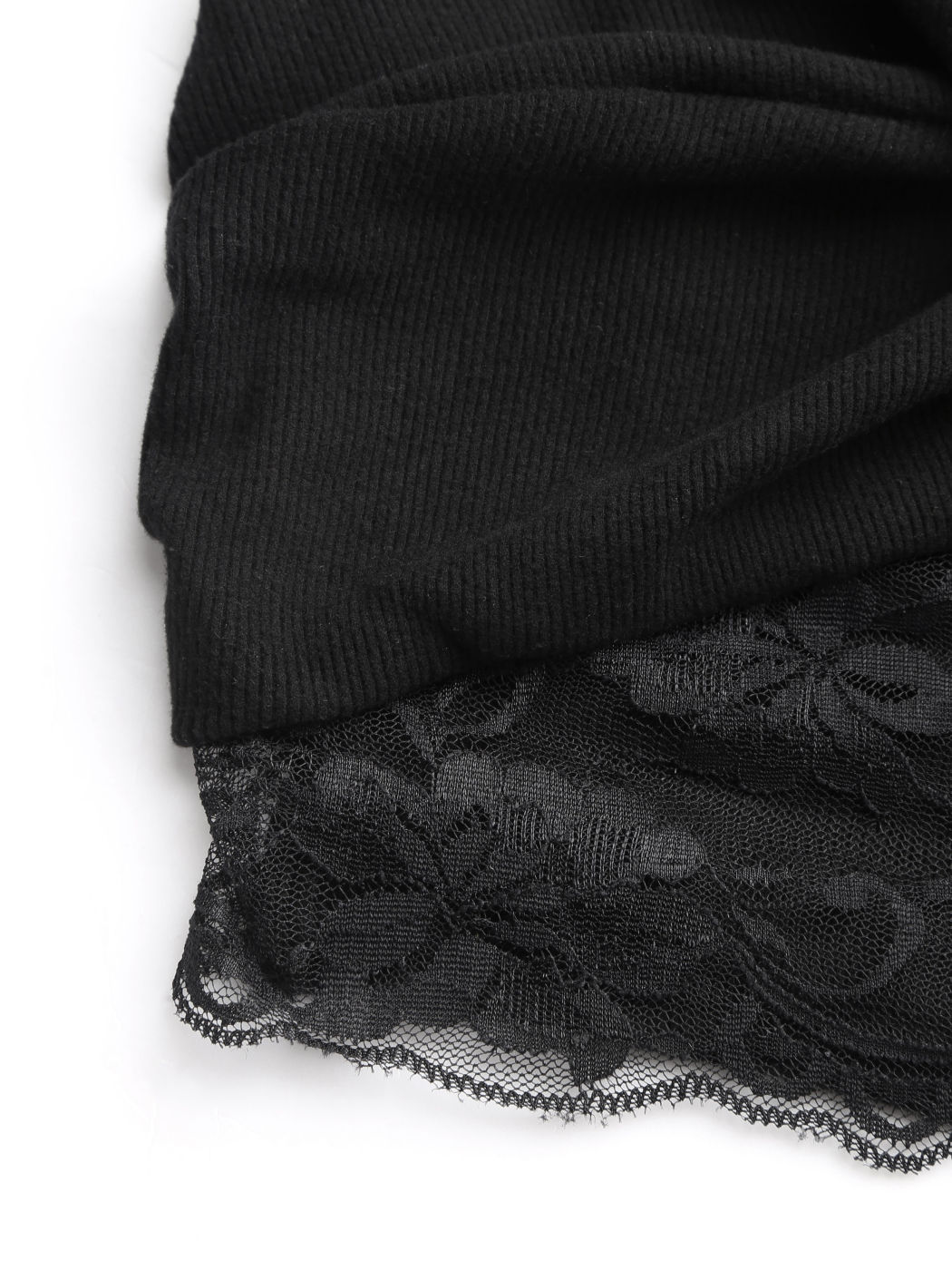 Einfarbiges Cami-Crop-Top mit floraler Spitze und Twist