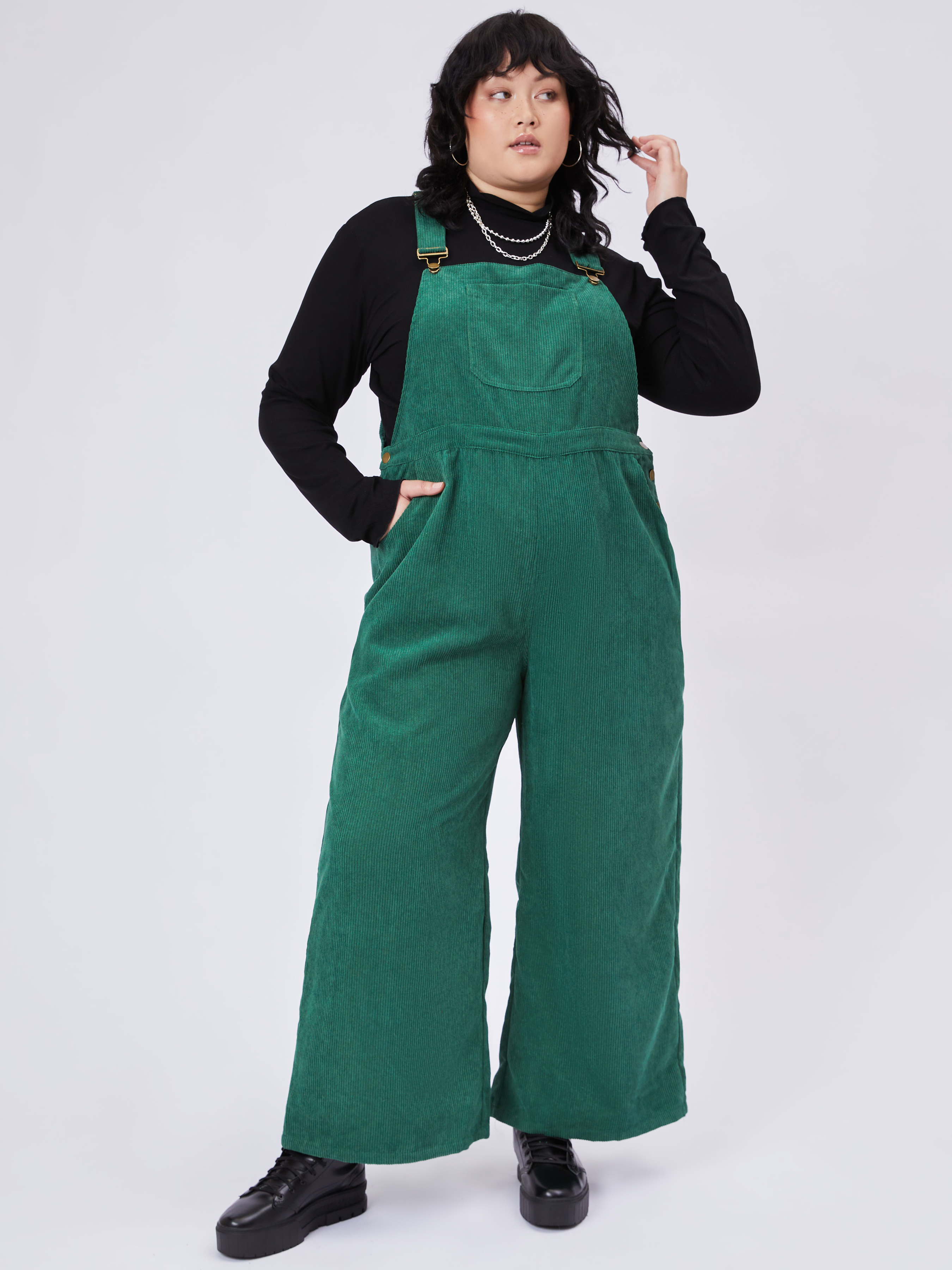 solid wide leg jumpsuit