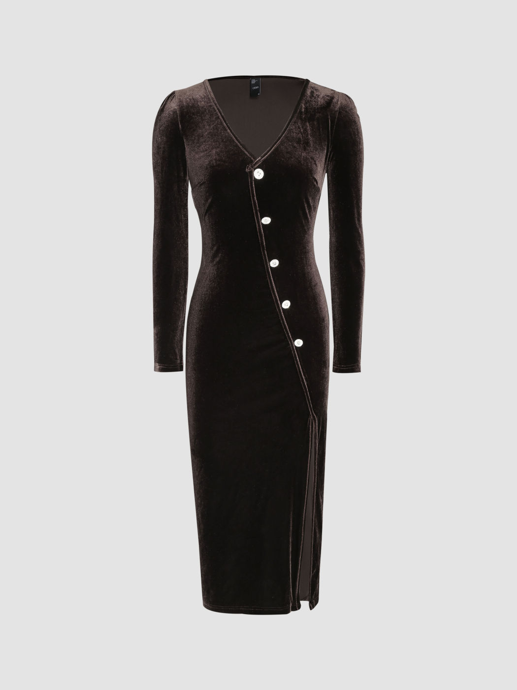 Hoco Dress Homecoming Solid Velvet Bodycon Split Maxi Dress For Date ...