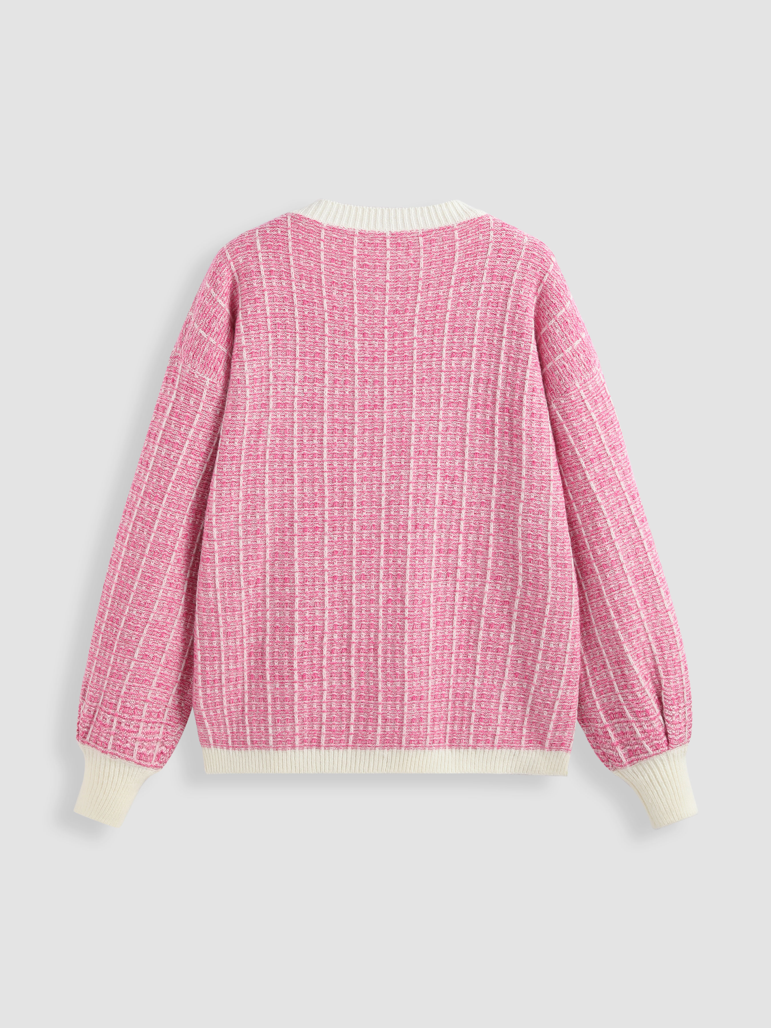Bristol Tweed Knit Cardigan pink Sサイズ 51xwBmVh70L.jpg