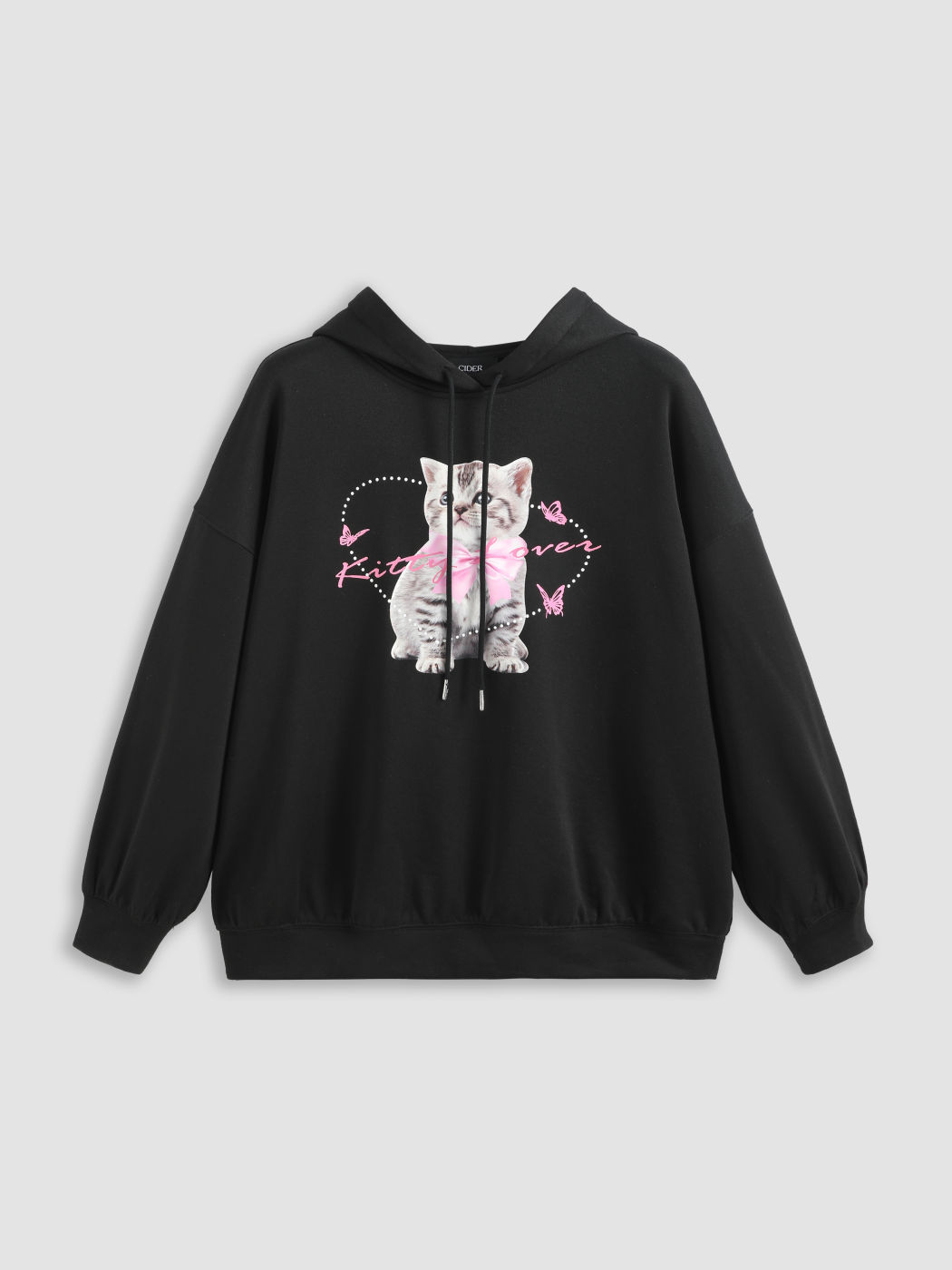 Kitty Lover Hoodie Curve & Plus