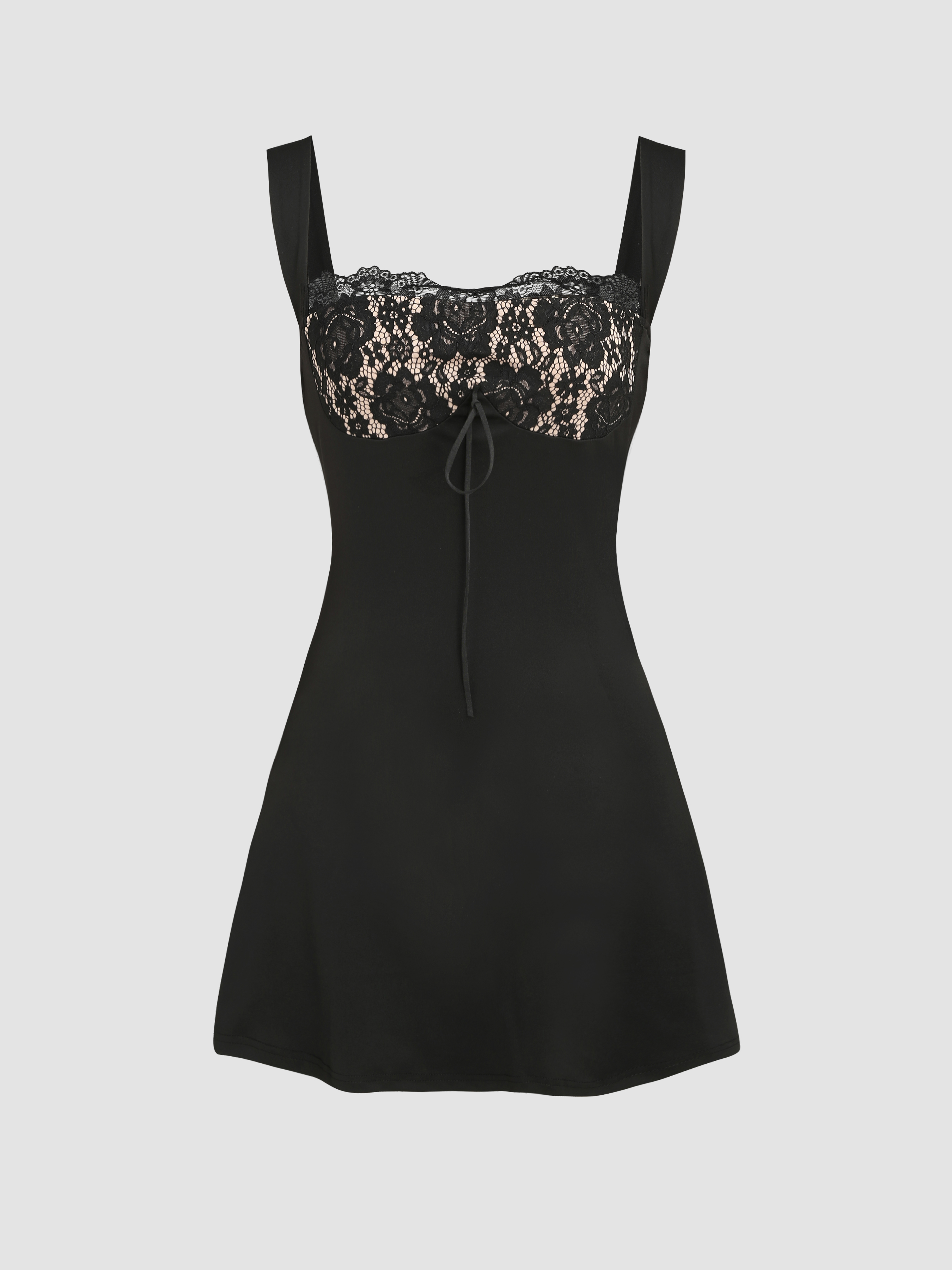 Black Lace Sweetheart Dress