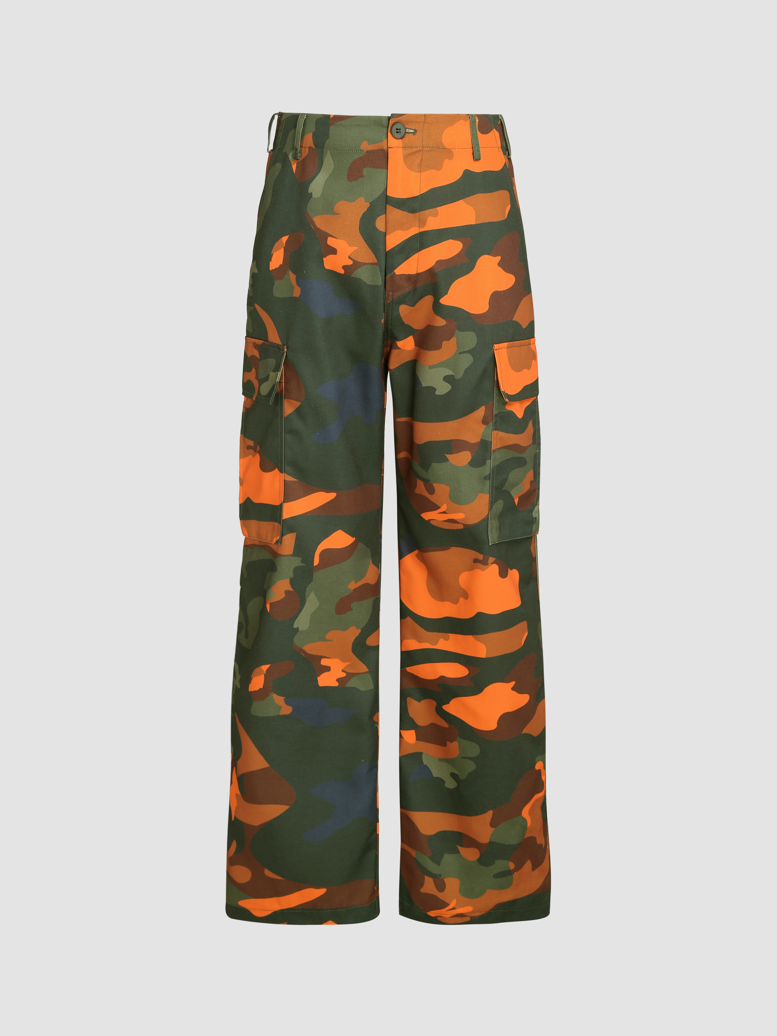 ZXCK Women Camouflage Pants Cargo Trousers Casual Pockets Long Pants  Military Army Combat Pants Capris Hip Hop S-3XL-Orange,L : Amazon.co.uk:  Fashion