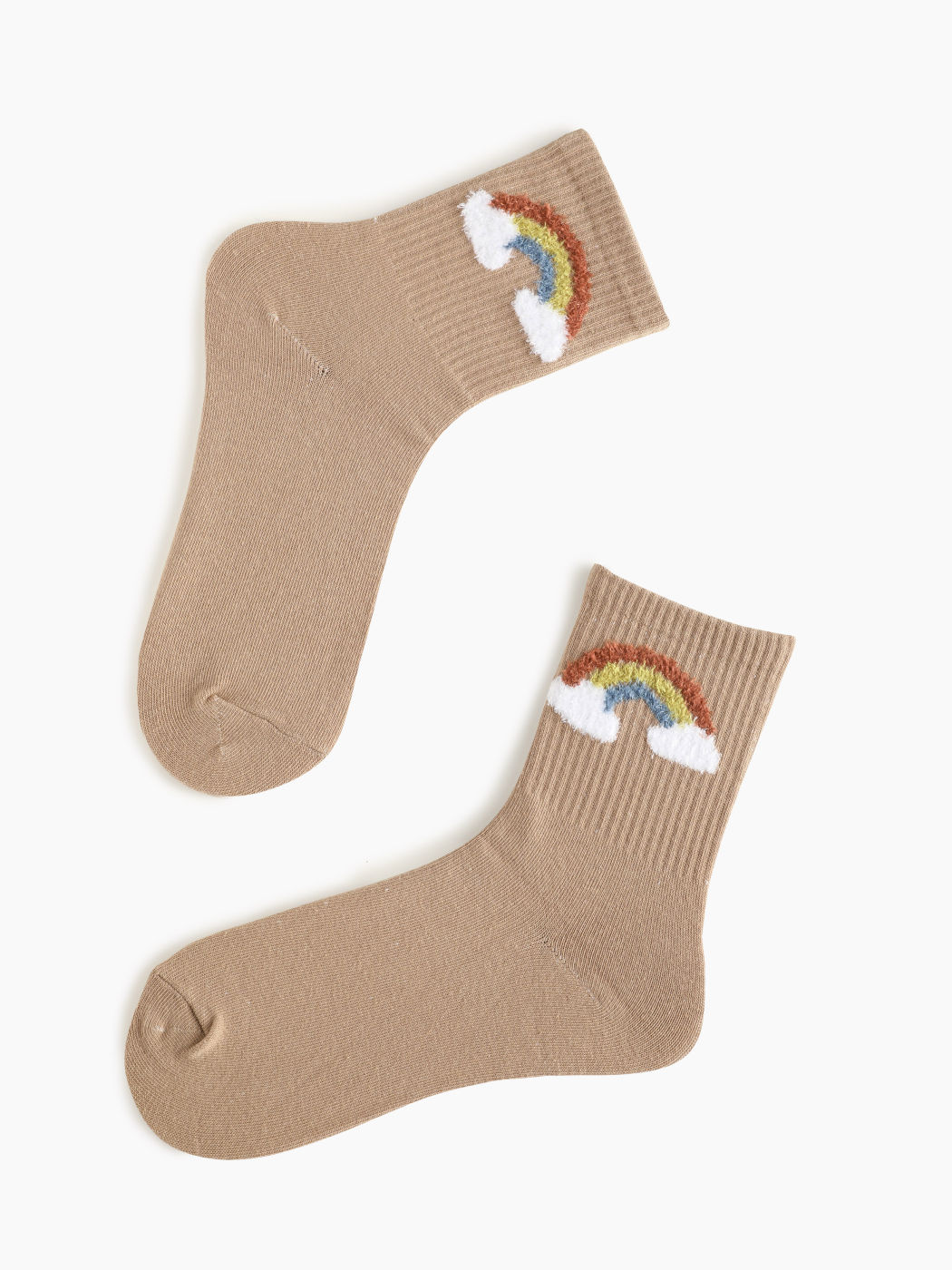 3er-Set Crew-Socken mit Wetter-Muster