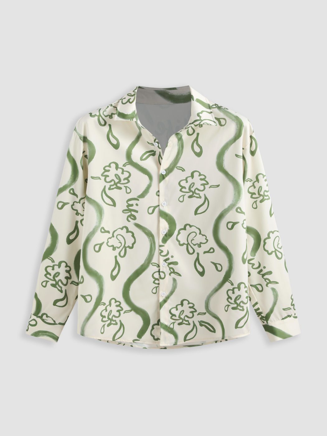 Unisex abstraktes Muster Button Up Shirt