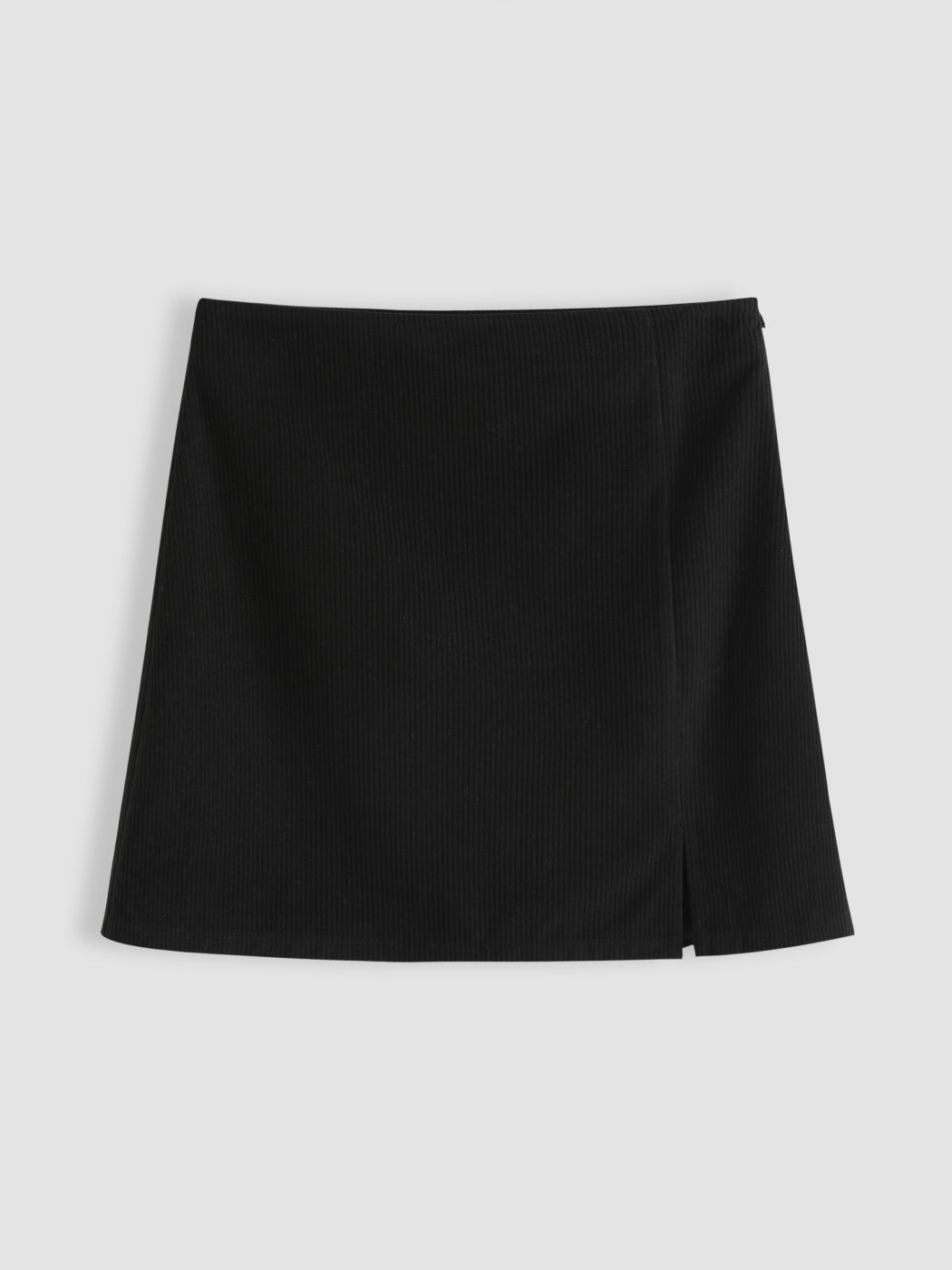 Corduroy Hohe Taille Split Minirock