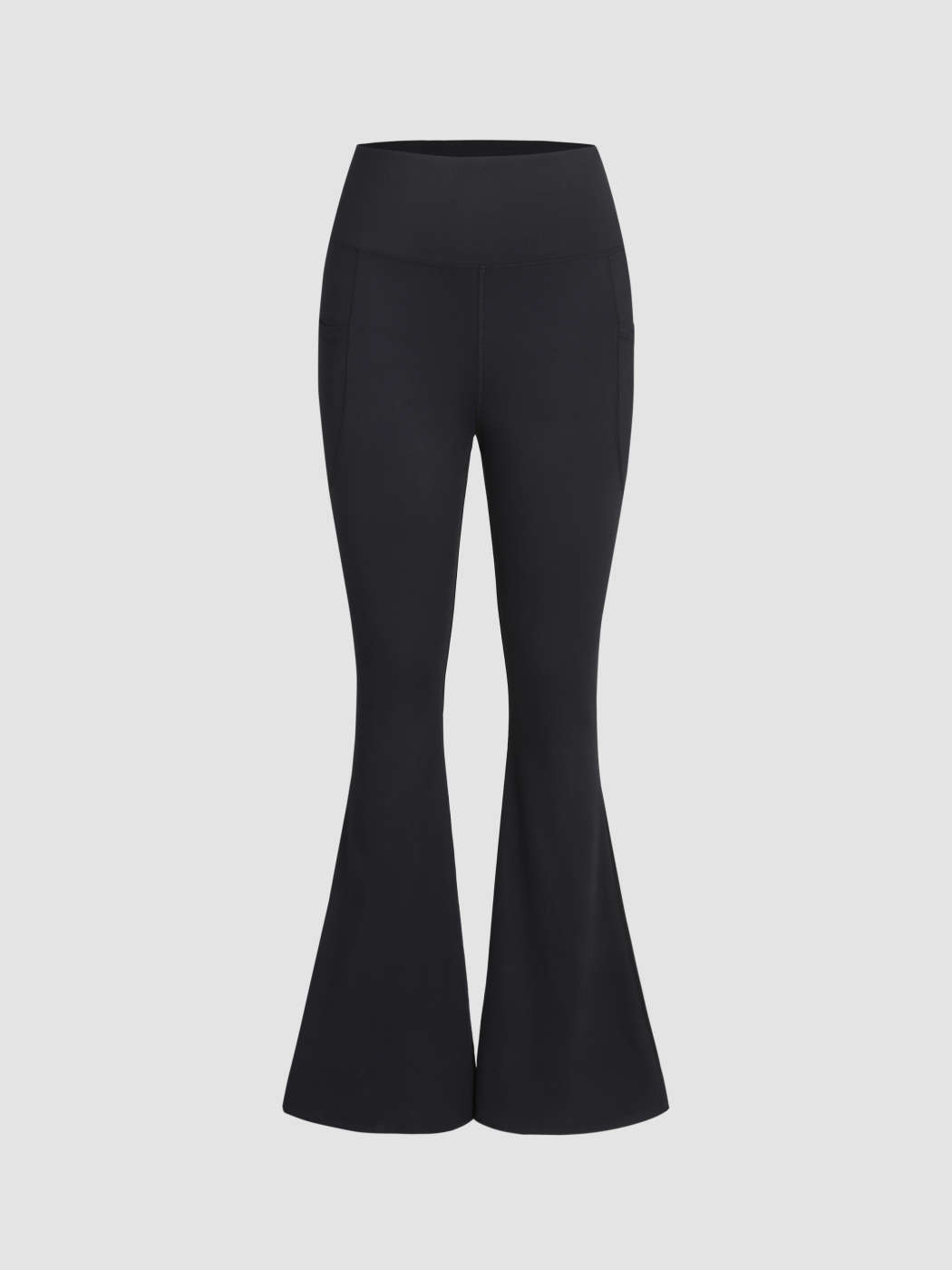 High Waist Solid Flared Leggings Sporty by Cider - Cider